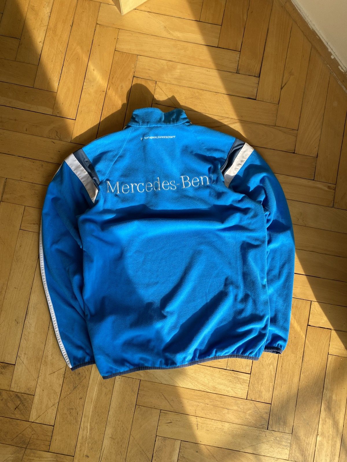 Adidas × Mercedes-Benz Vintage Adidas Germany blue fleece sweatshirt Size US M / EU 48-50 / 2 - 6 Thumbnail