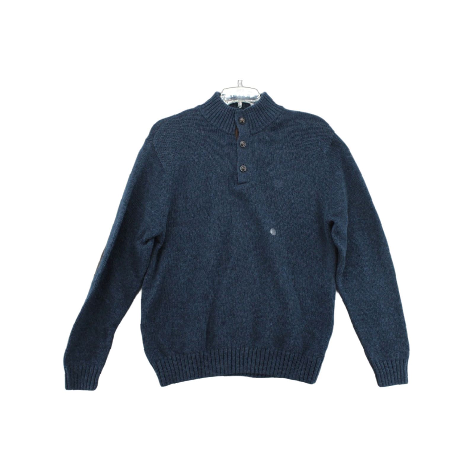 Chaps CHAPS Sweater Mens Large Blue Henley Mock Neck Heavy NWT Elbow Patches Hiking Shirt Mens Christmas? Size US L / EU 52-54 / 3 - 1 Thumbnail