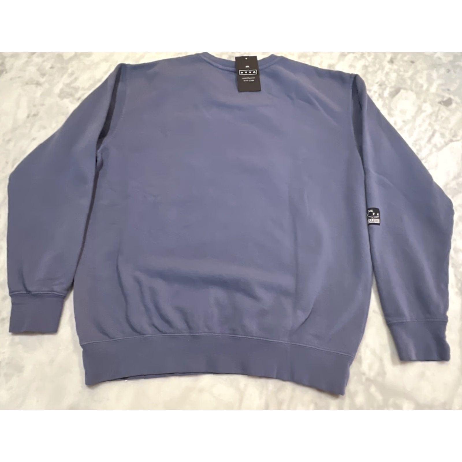 Vintage AVVA Hawaiian Sweatshirt Men Medium Pullover Amplified Service Faded Indigo NWT Size US M / EU 48-50 / 2 - 5 Thumbnail