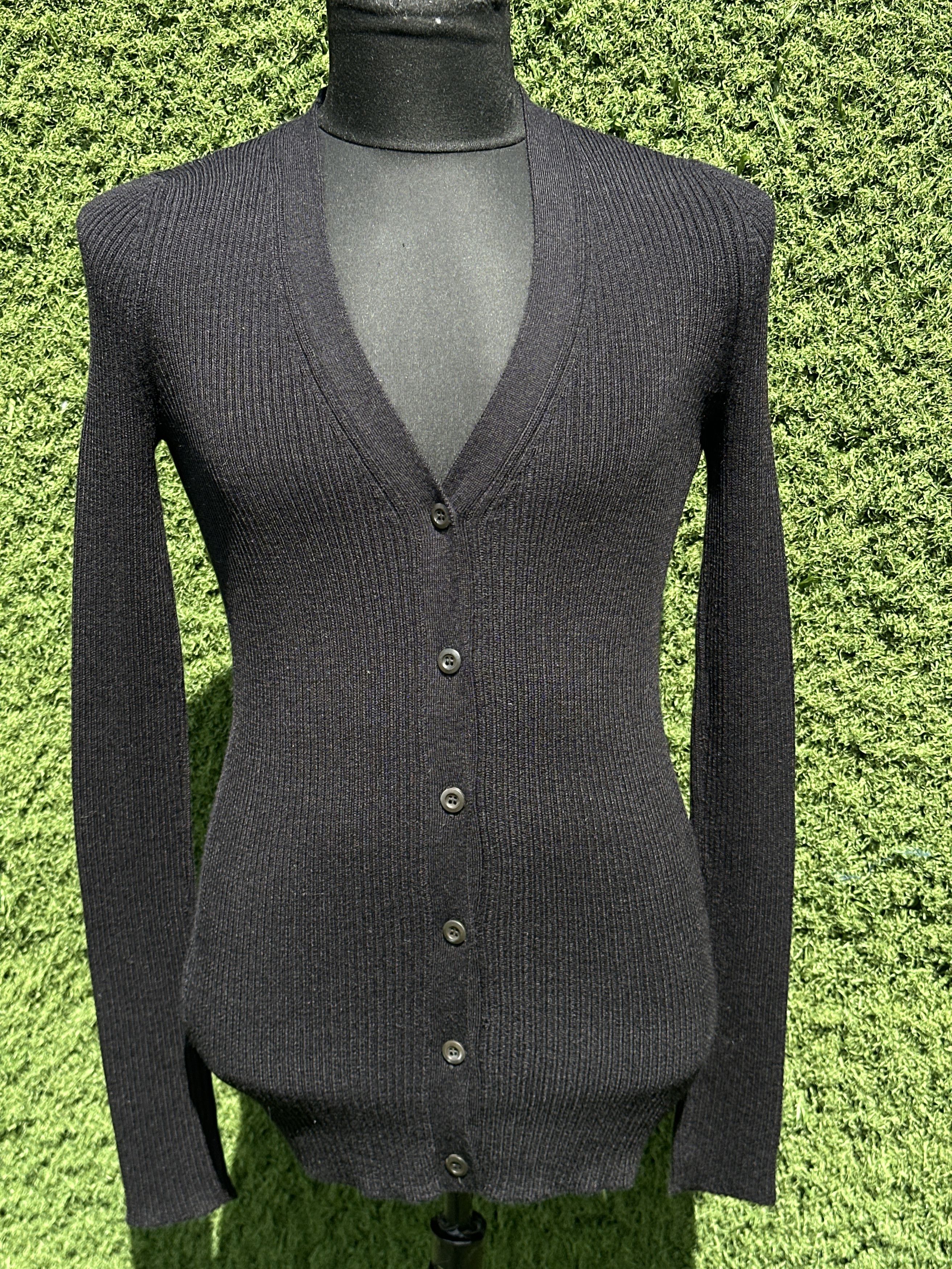 Prada Prada 100% Alpaca Peru Knit Slim Stretch Cardigan 44 IT Size M / US 6-8 / IT 42-44 - 5 Thumbnail