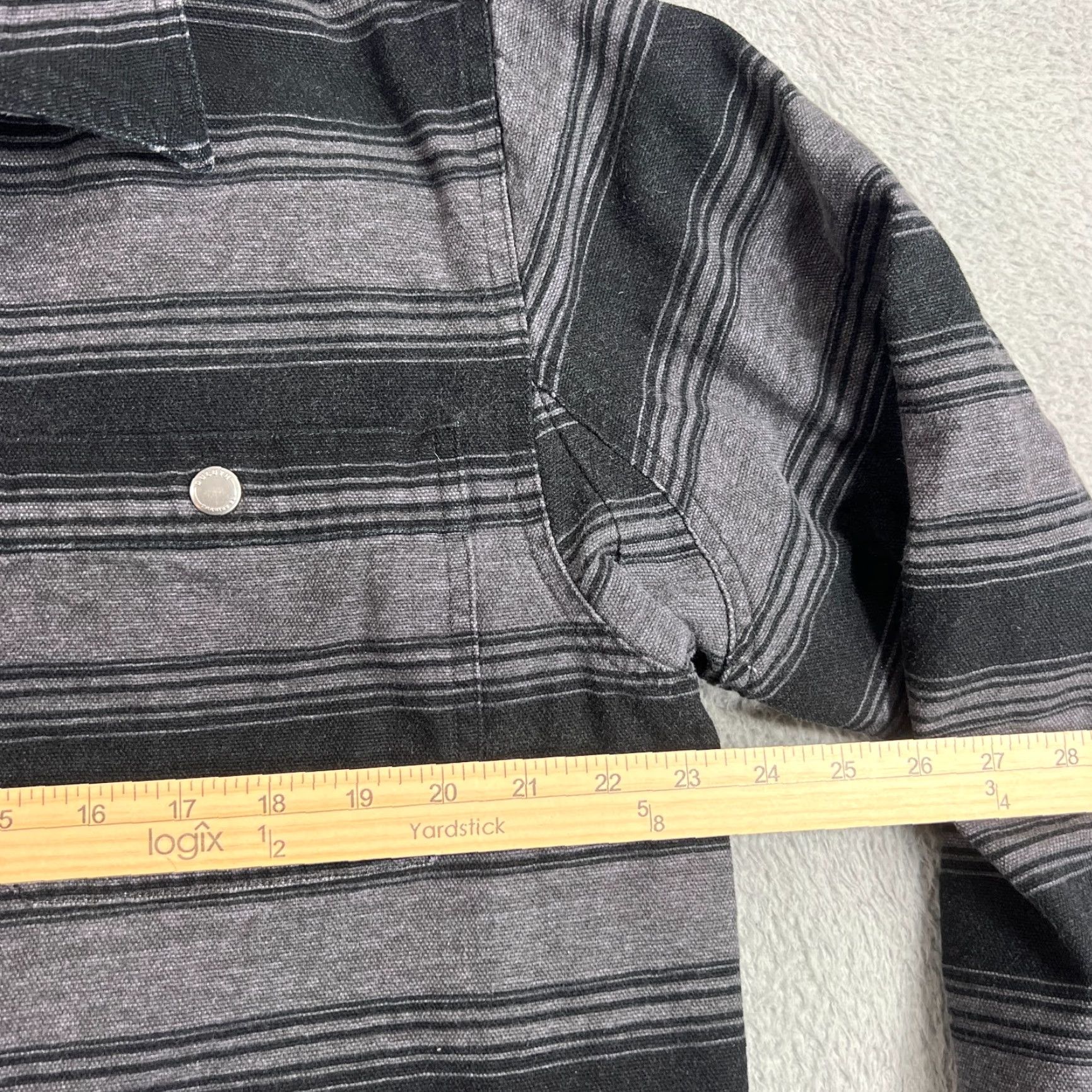 Duluth Trading Company Duluth Trading Co. Jacket Mens L Fire Hose Flannel Lined Limber Jac Striped Jacket Size US L / EU 52-54 / 3 - 7 Thumbnail
