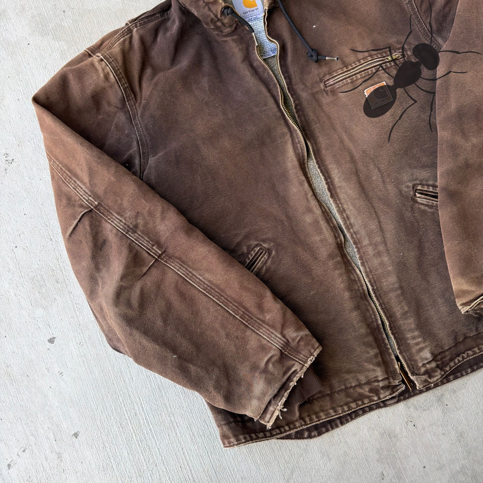 Carhartt × Vintage Vintage Y2K Carhartt J141 DKB BROKEN ZIP brown sierra jacket Size US M / EU 48-50 / 2 - 2 Thumbnail