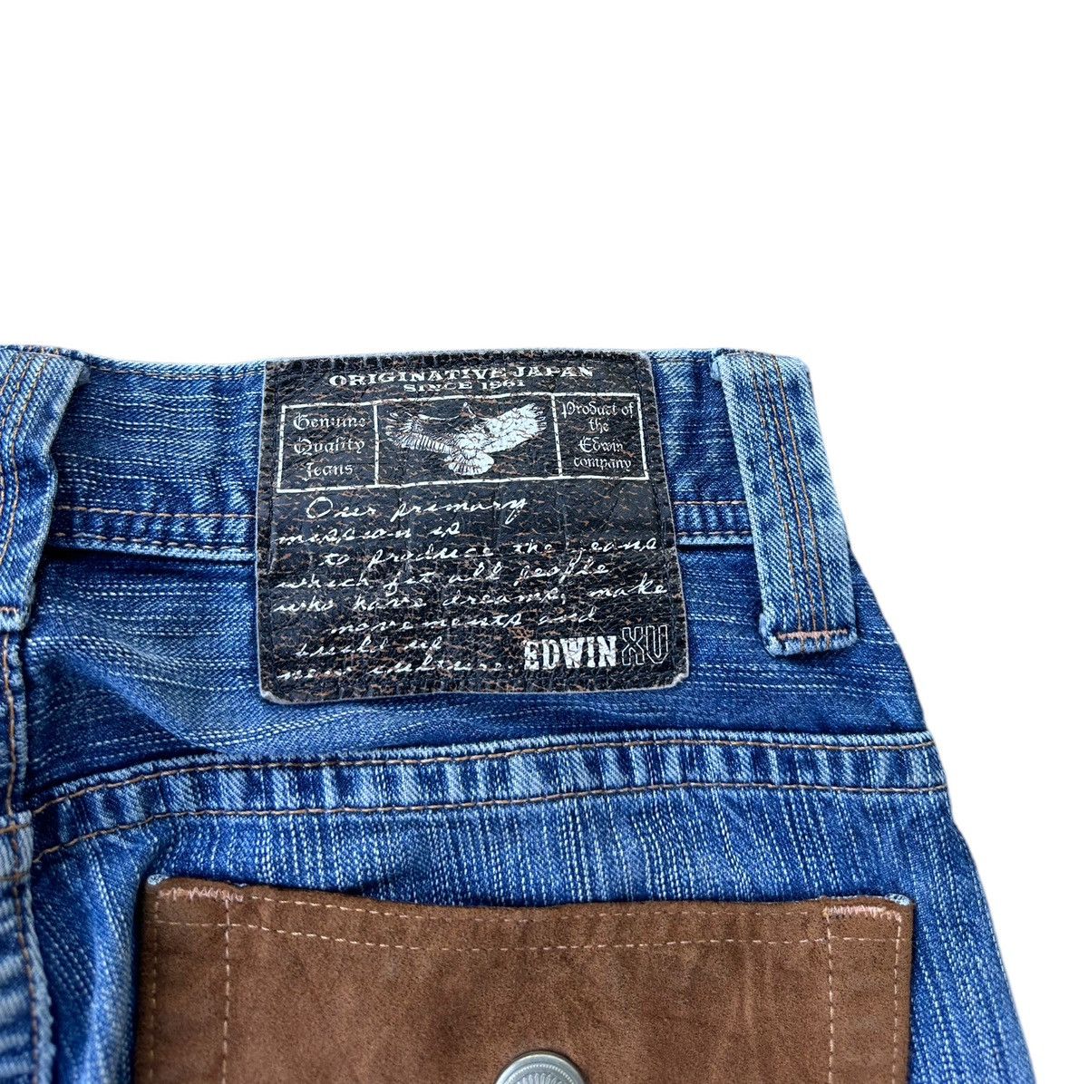 Edwin Vintage Edwind blue denim jeans Size US 31 - 7 Thumbnail
