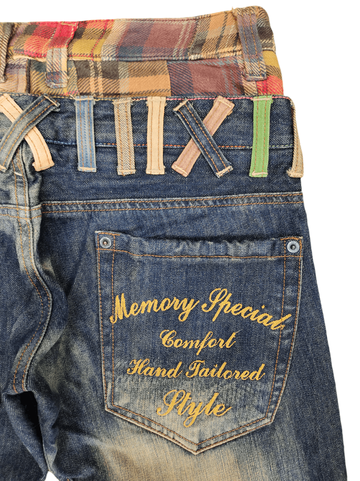 If Six Was Nine Japanese Memory Special Double Waist Jean Kapital Ppfm Style Size US 31 - 12 Thumbnail