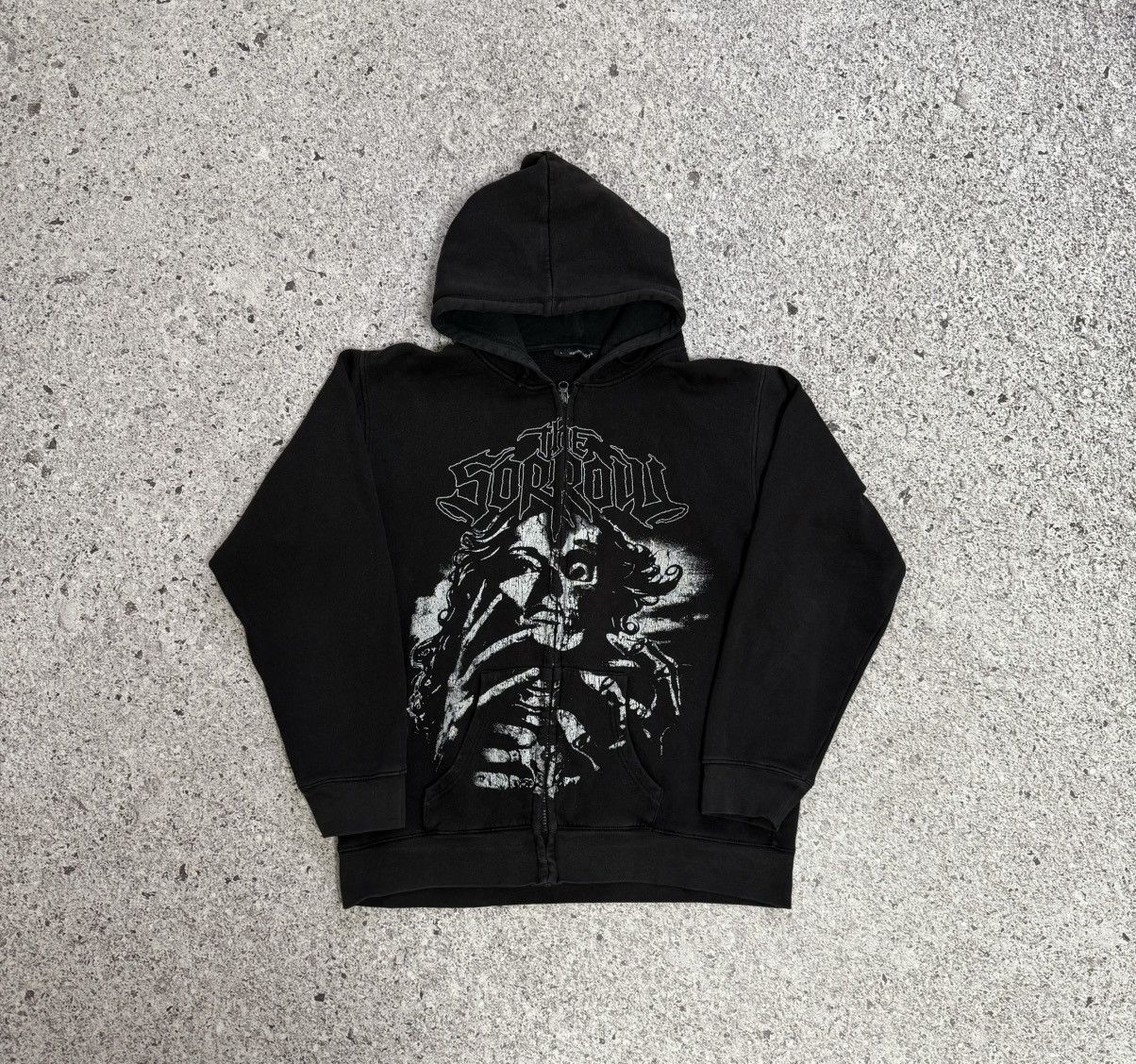 Band Tees × Vintage Vintage 1990’s The Sorrow Black Metal Rock Band Zip Hoodie Size US L / EU 52-54 / 3 - 2 Thumbnail