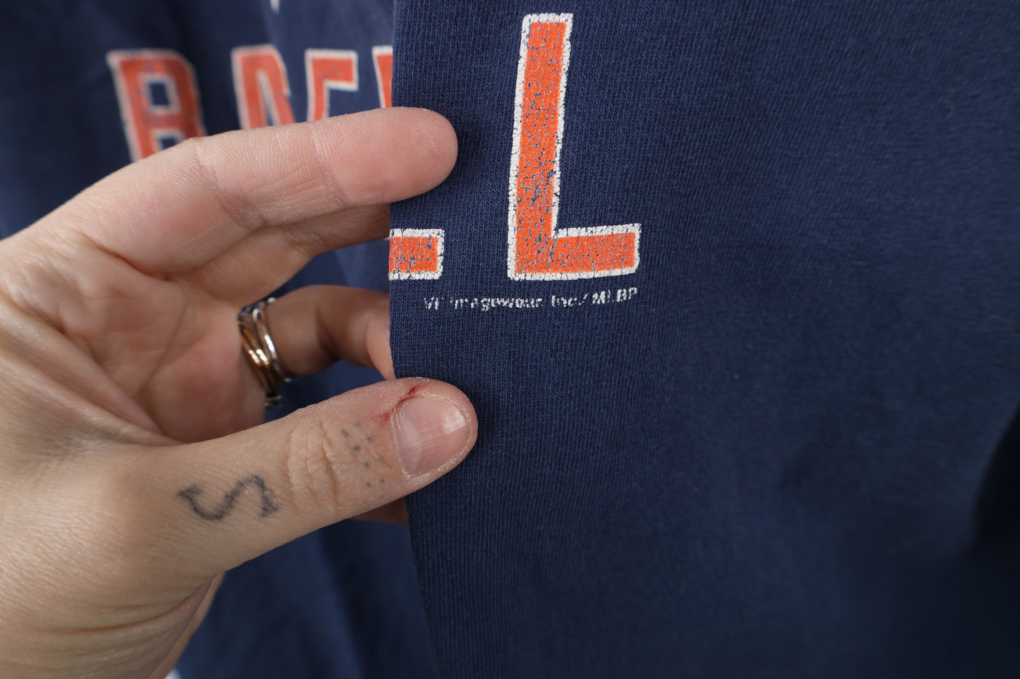 Vintage Vintage D Detroit Tigers Baseball Long Sleeve T-Shirt Size US L / EU 52-54 / 3 - 7 Thumbnail