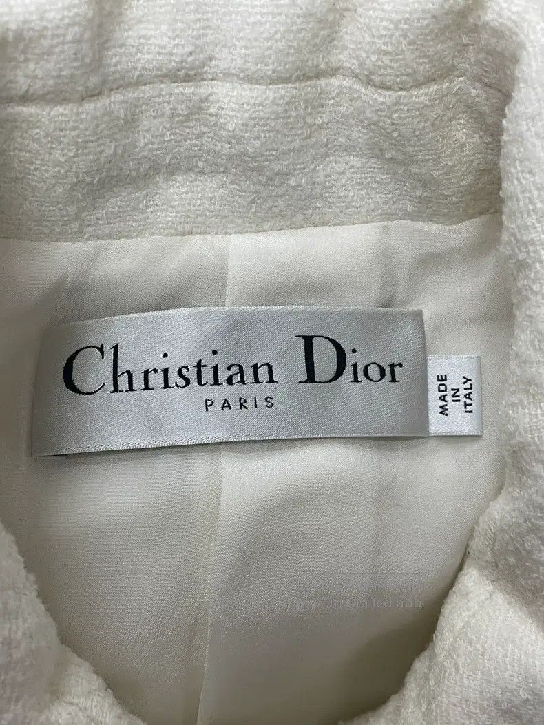 Dior Dior White woollen lace suit jacket Size S / US 4 / IT 40 - 4 Thumbnail