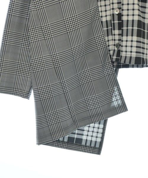 Comme des Garcons Homme Plus Shirt Check Polyester Button Up Uneven Hem Black x White Size US S / EU 44-46 / 1 - 5 Thumbnail