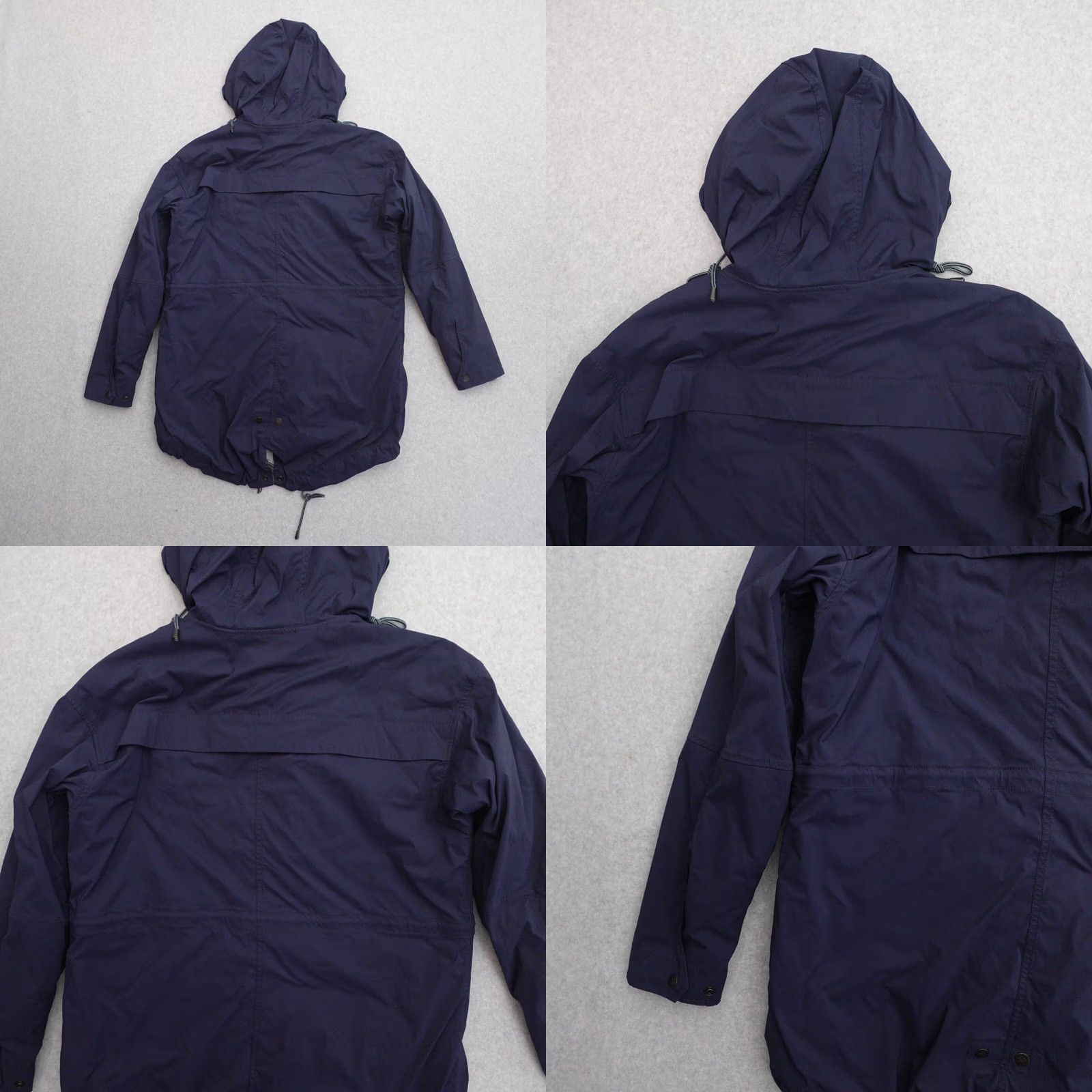 Vintage REI Jacket Womens Large Navy Blue Nylon Hoodie w Buttons Size L / US 10 / IT 46 - 9 Thumbnail