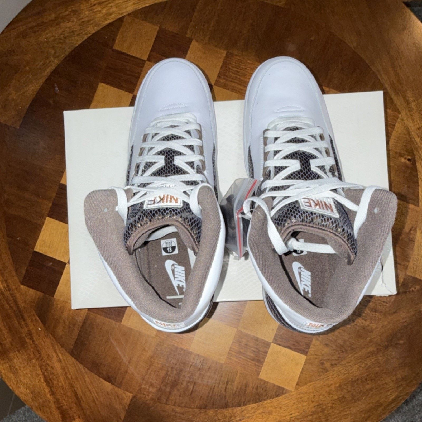 Nike Nike Air Python Lux SP White Baroque Brown High Top SIZE 13 Size US 13 / EU 46 - 5 Thumbnail