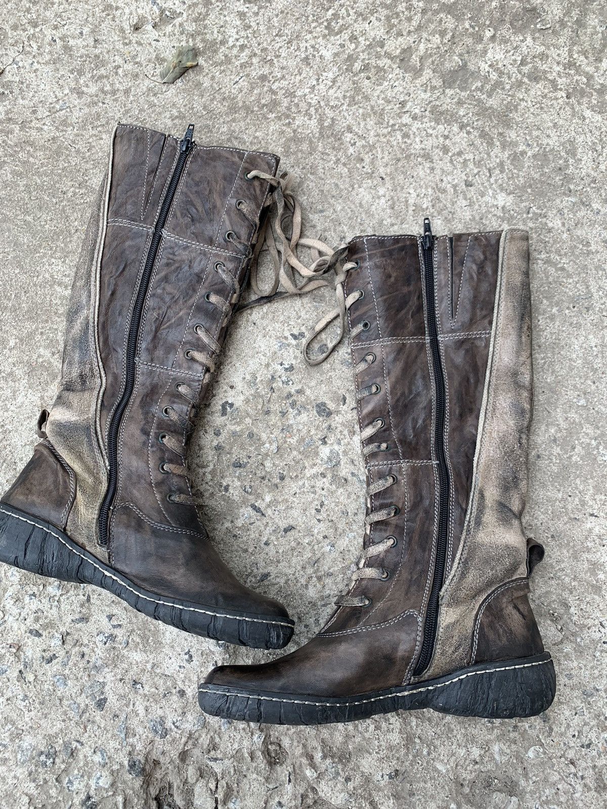 Vintage Vintage Design high boxer boots moto biker shoes core Size US 8 / IT 38 - 7 Thumbnail