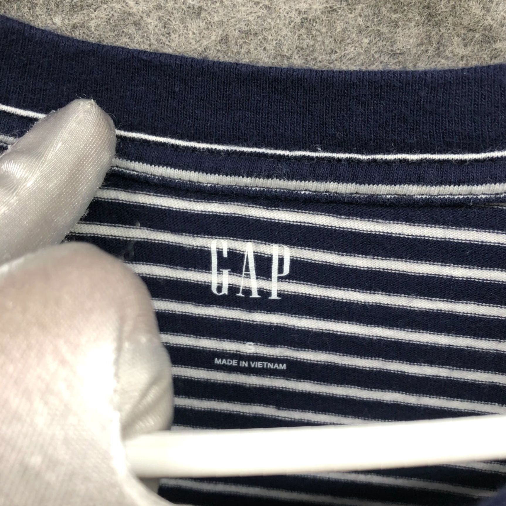 Gap Gap T Shirt Dress Womens S Short Sleeve Crewneck Navy Blue White Stripe Pocket Dress Size S / US 4 / IT 40 - 7 Thumbnail
