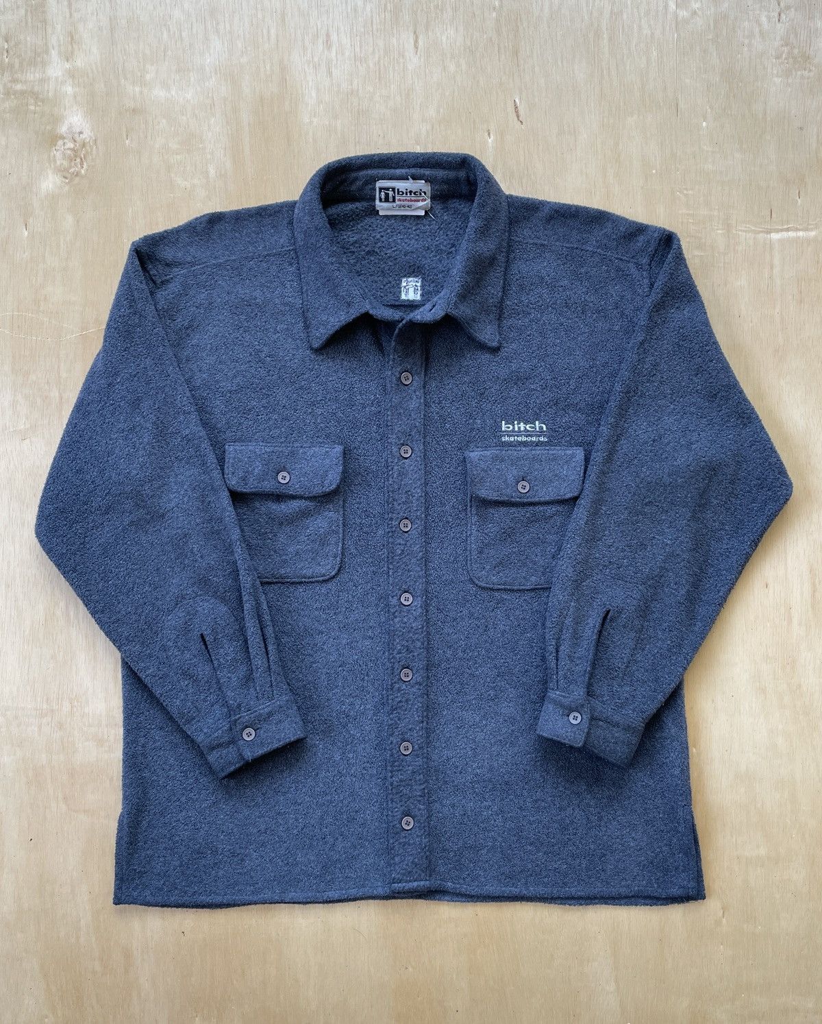 Other Bitch Skateboard Fleece Button Up (X68) Size US L / EU 52-54 / 3 - 4 Thumbnail