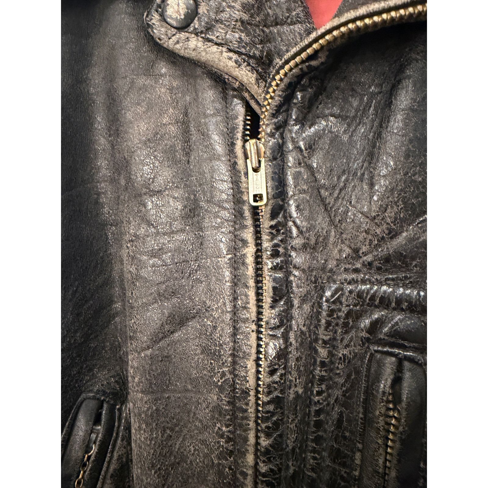 Sears Vintage 1950's Sears Hercules D Pocket Leather Moto Jacket Size US M / EU 48-50 / 2 - 6 Thumbnail