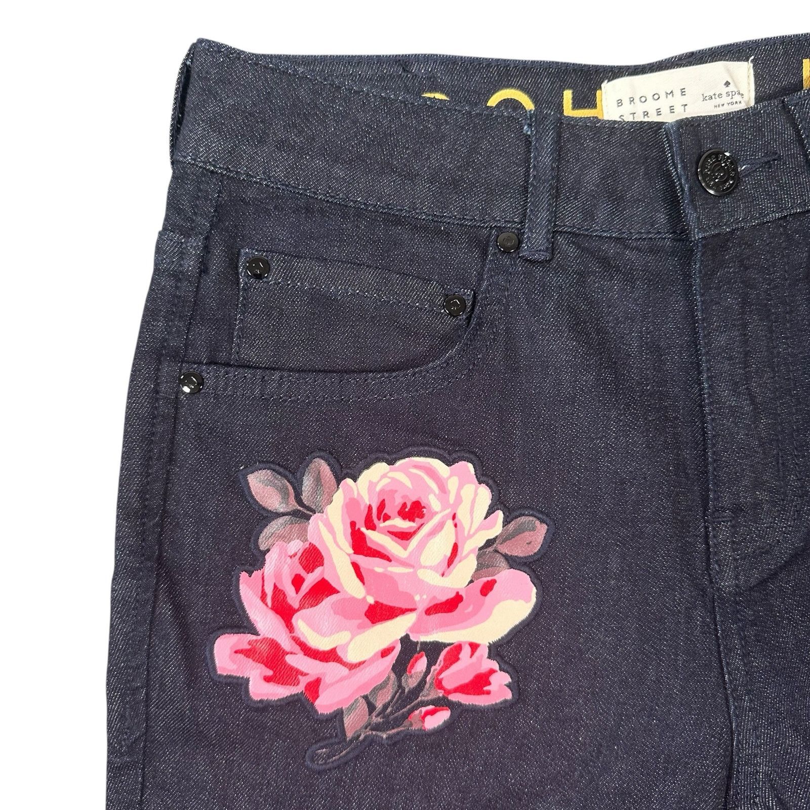 Kate Spade Kate Spade Broome Street Rose Kick Flare Crop Jeans Size 26 Size 26" / US 2 / IT 38 - 6 Thumbnail