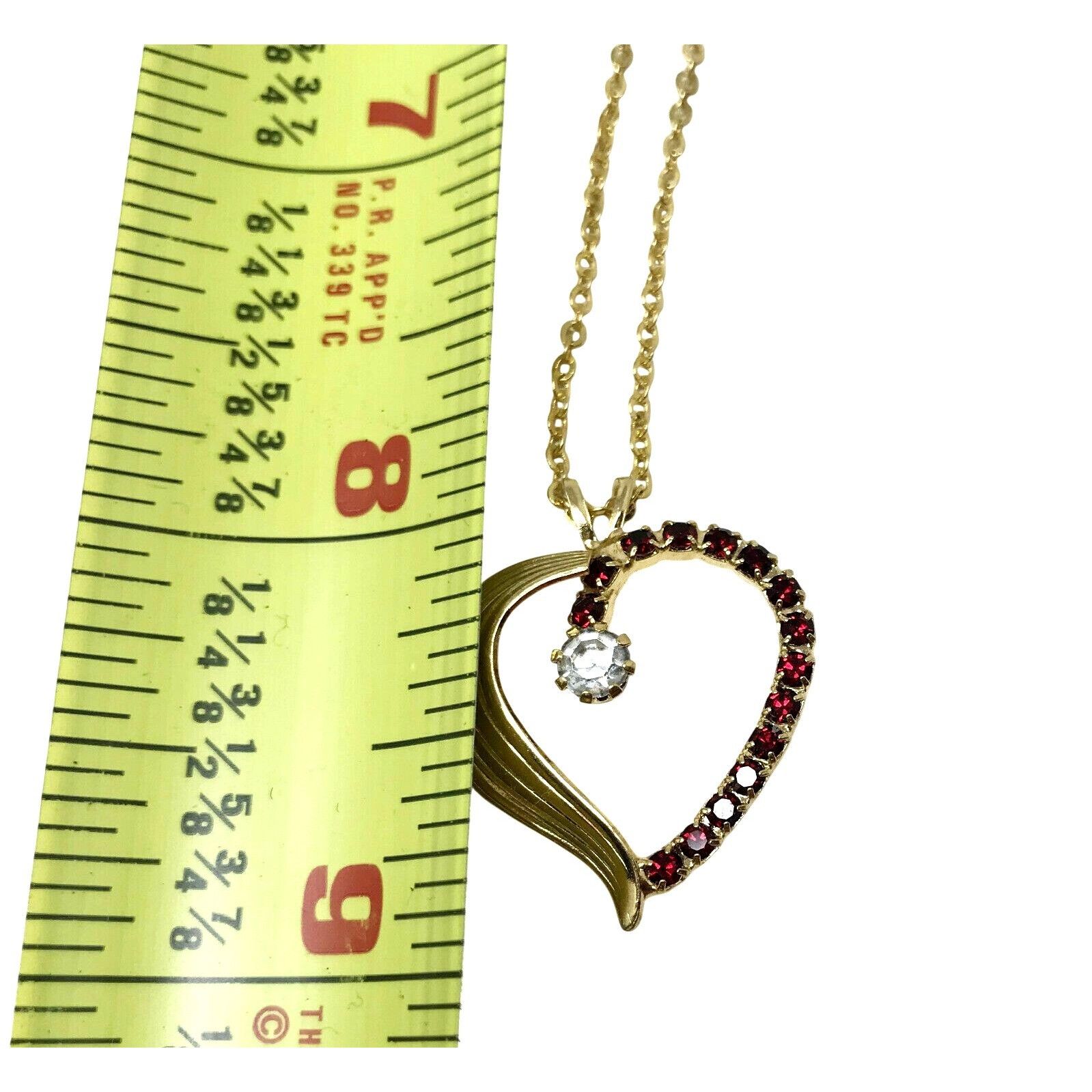 Other Heart Pendant on thin chain Gold Plate Heart Necklace with Size ONE SIZE - 5 Thumbnail
