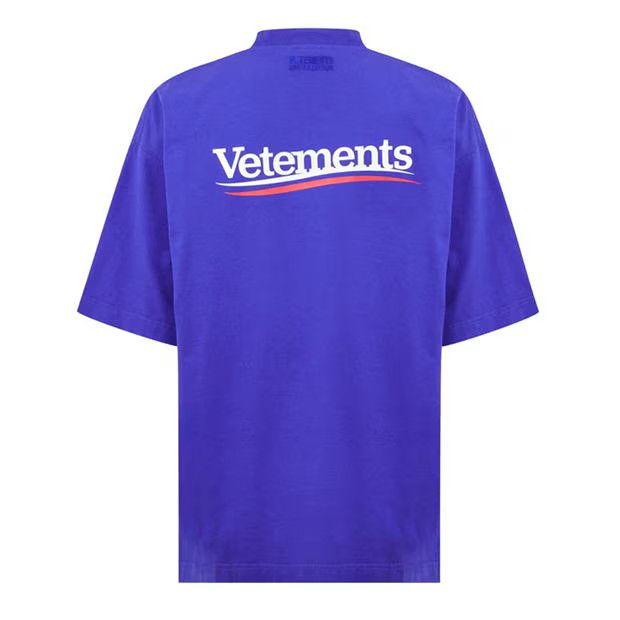 Vetements o1g2r1mq0824 Campaign Logo T-Shirts in Blue Size US XS / EU 42 / 0 - 2 Thumbnail