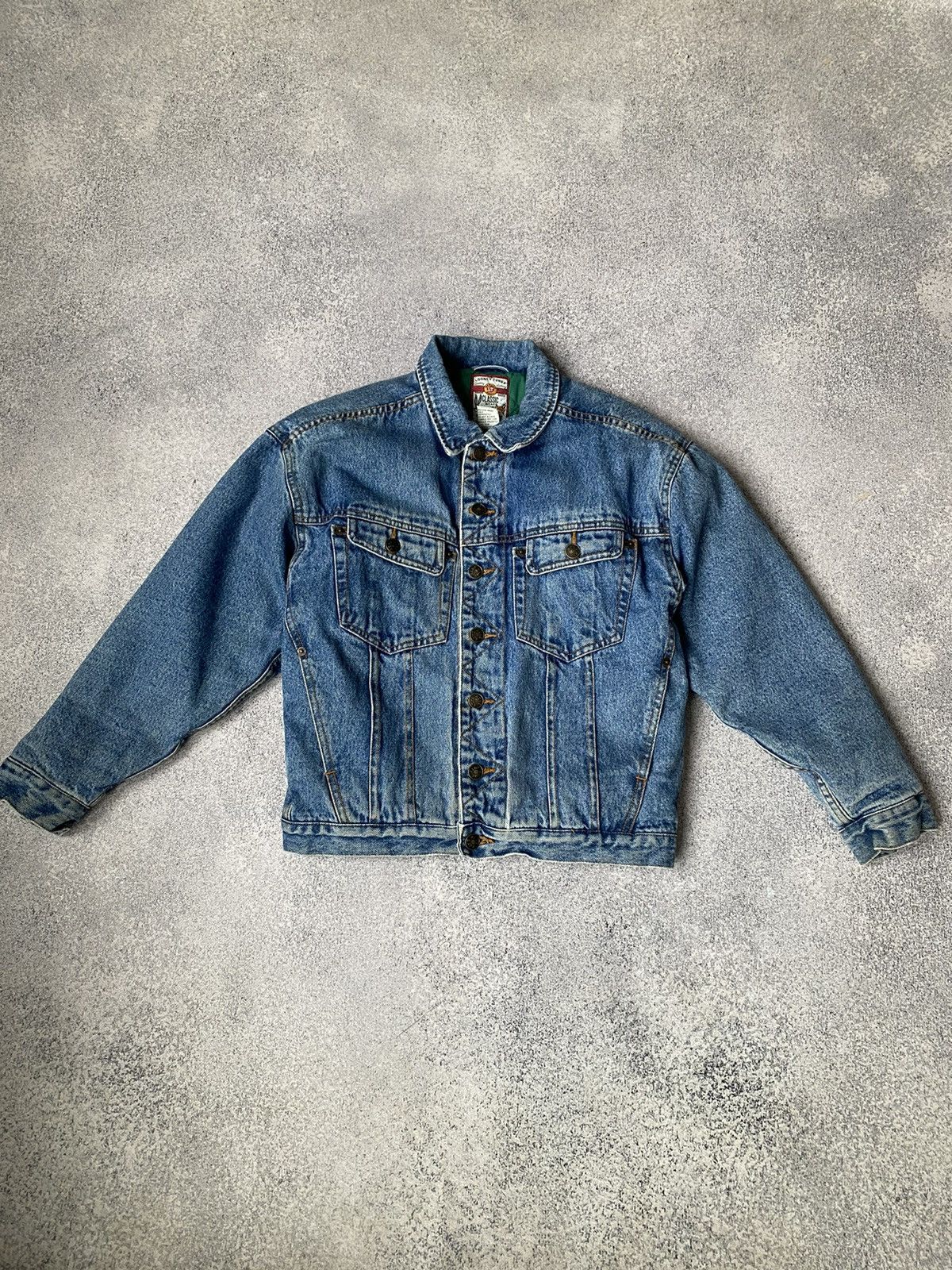 Vintage × Warner Bros VTG 90s Looney Tunes Warner Bros Acme Trading Jean Jacket Size US S / EU 44-46 / 1 - 2 Thumbnail