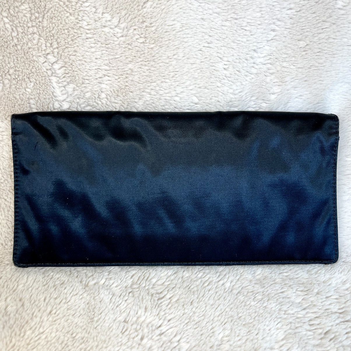 Marc Jacobs Sequin Black Satin Lightning Bolt Clutch