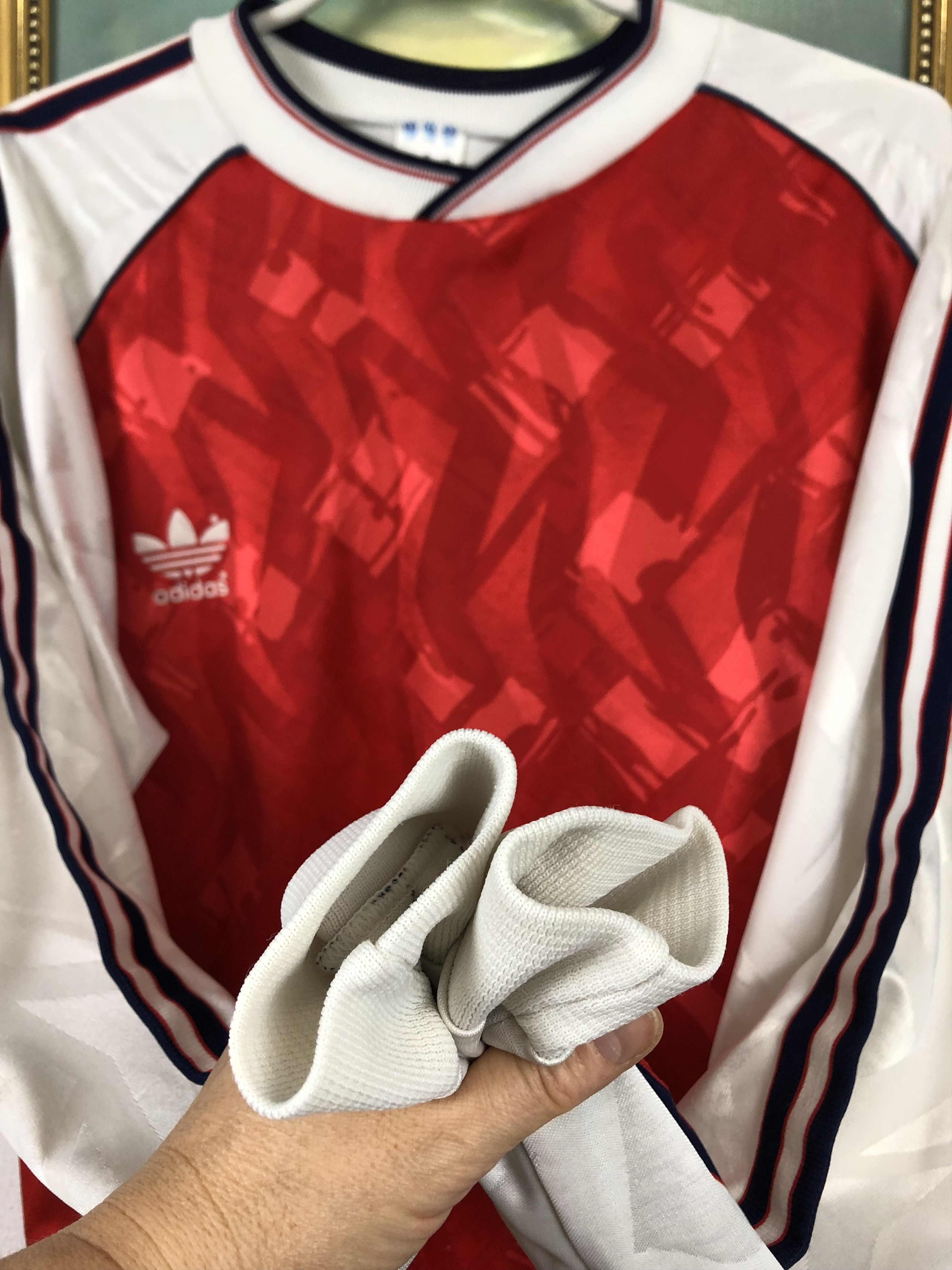 Adidas Vintage Arsenal Football Template Gunners Rare Jersey Long Size US XL / EU 56 / 4 - 7 Thumbnail