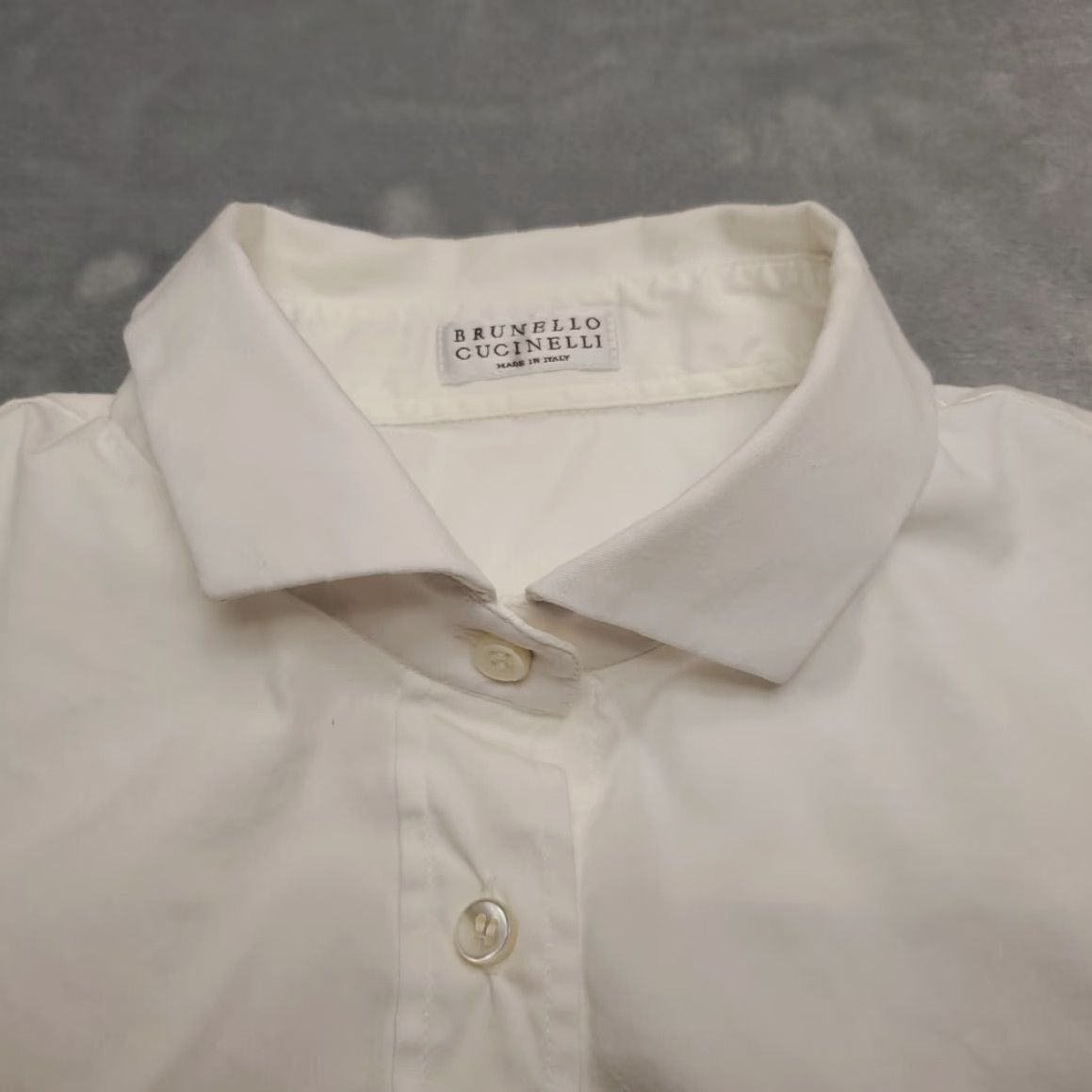 Vintage Brunello Cucinello Top Womens XL White Cotton Stretch Blend Sleeveless Classic - Shirt - Womens - XL - White Size S / US 4 / IT 40 - 5 Thumbnail