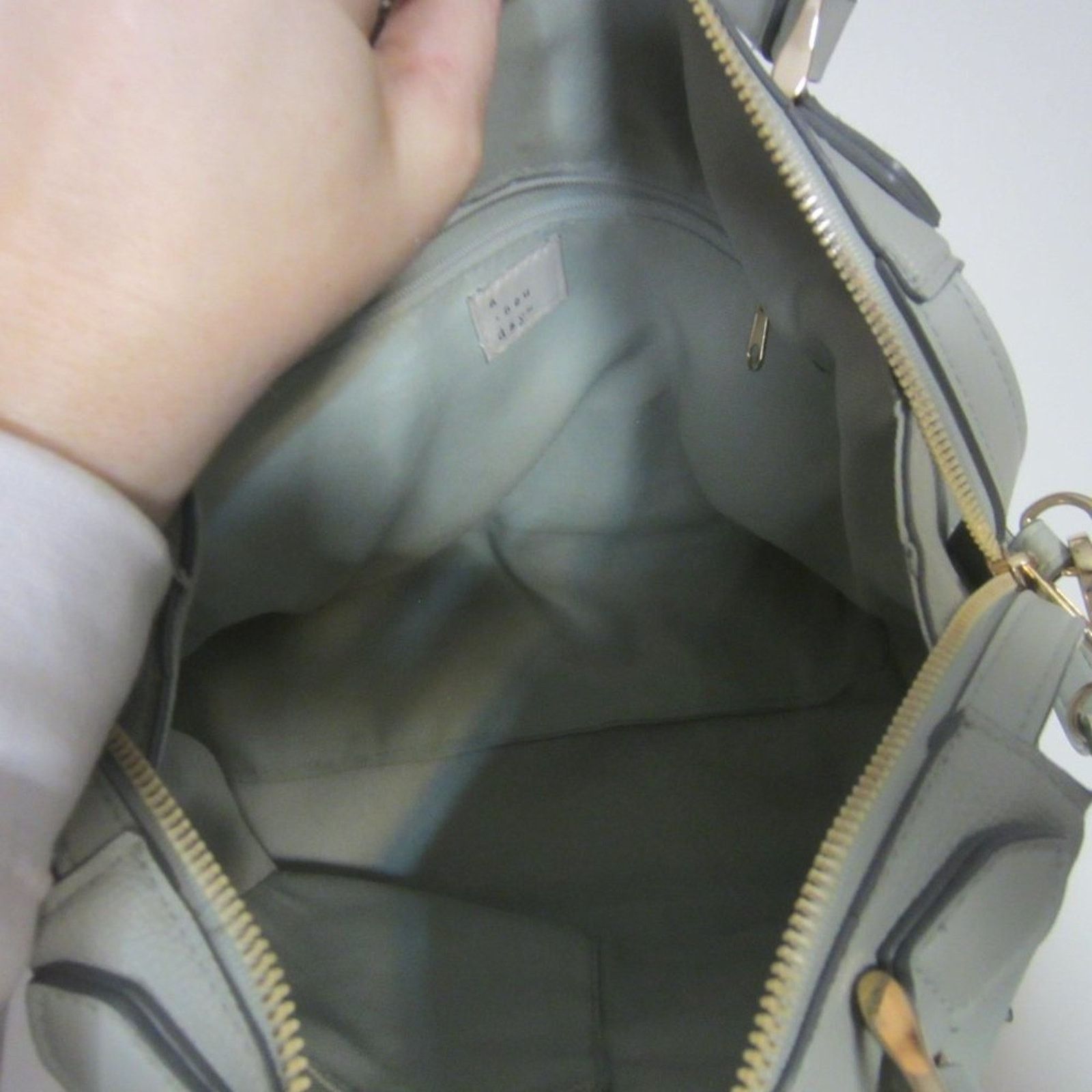 Target Basics Minimalist Light Gray Satchel Crossbody Bag A New Day Size ONE SIZE - 6 Thumbnail
