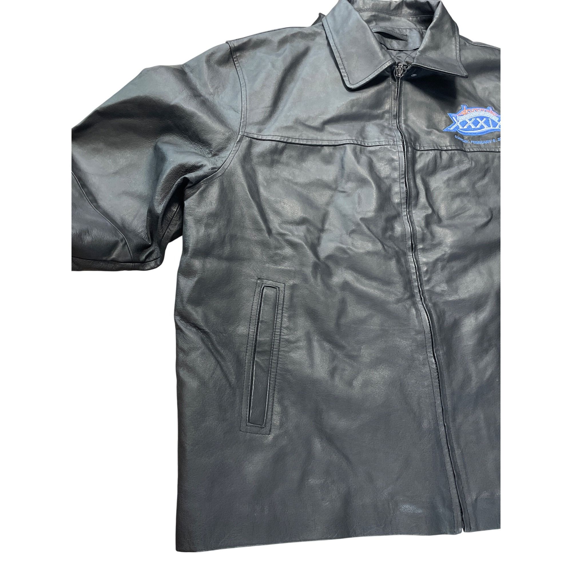 NFL NFL Super Bowl XXXIX mens Black Leather Jacket size XXL SKU Size US XXL / EU 58 / 5 - 3 Thumbnail