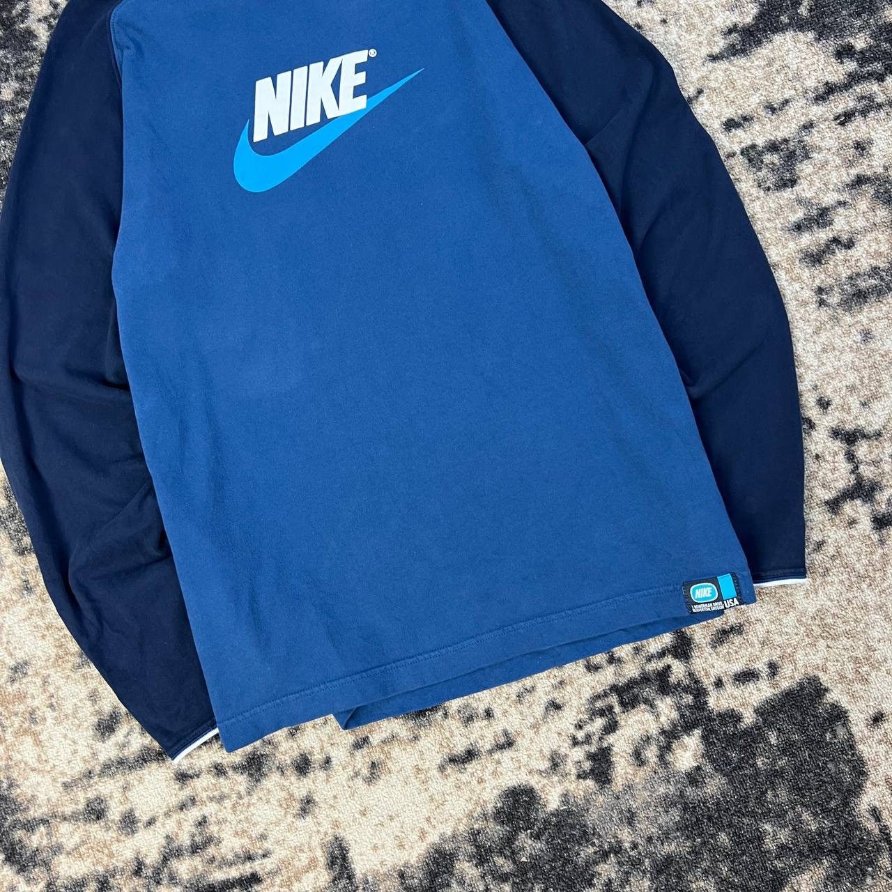Nike Nike Big Logo Vintage Y2K Long Sleeve Streetwear Style Size US XL / EU 56 / 4 - 3 Thumbnail