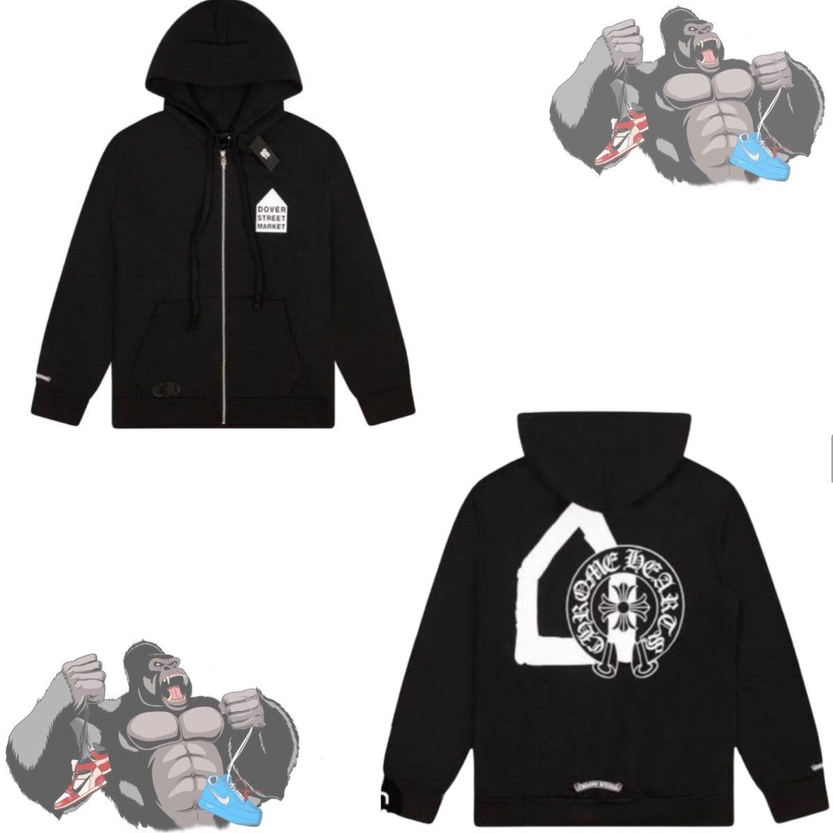 Chrome Hearts Dover Street Market x Chrome Hearts Zip Up