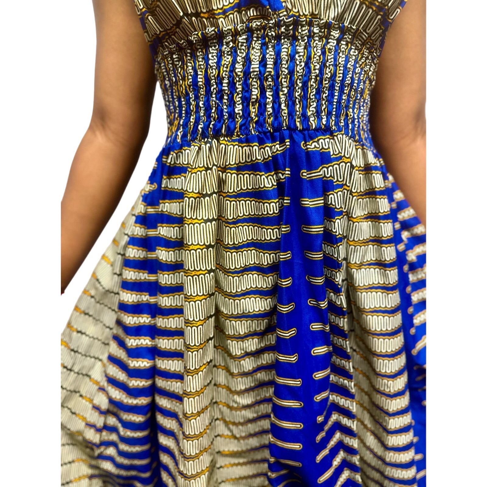 Other Royal Blue halter African print maxi dress Size M / US 6-8 / IT 42-44 - 3 Thumbnail