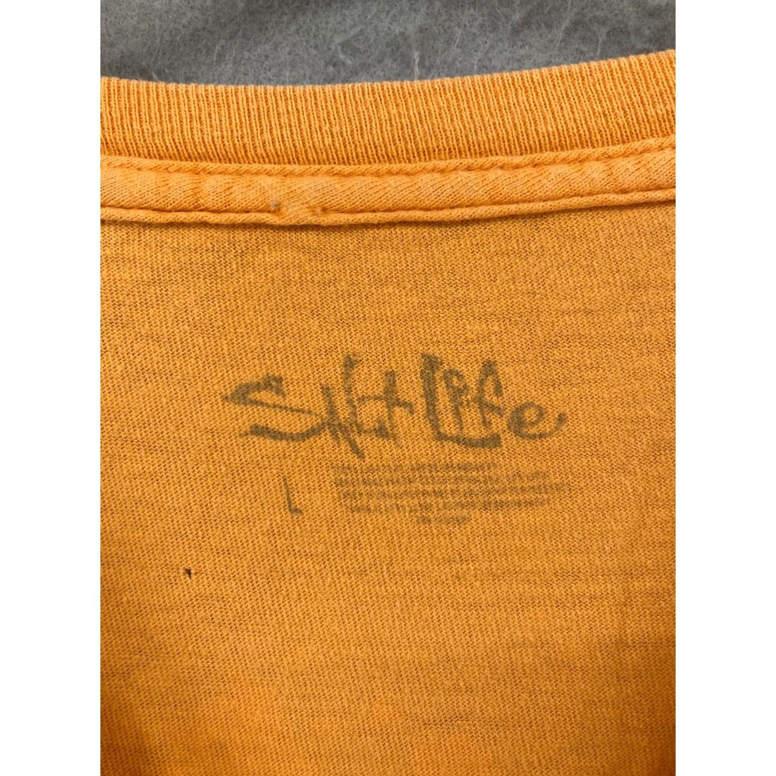 Vintage Salt Life Mens TShirt Large Yellow The Real Deal Fishing Outdoor Size US L / EU 52-54 / 3 - 5 Thumbnail