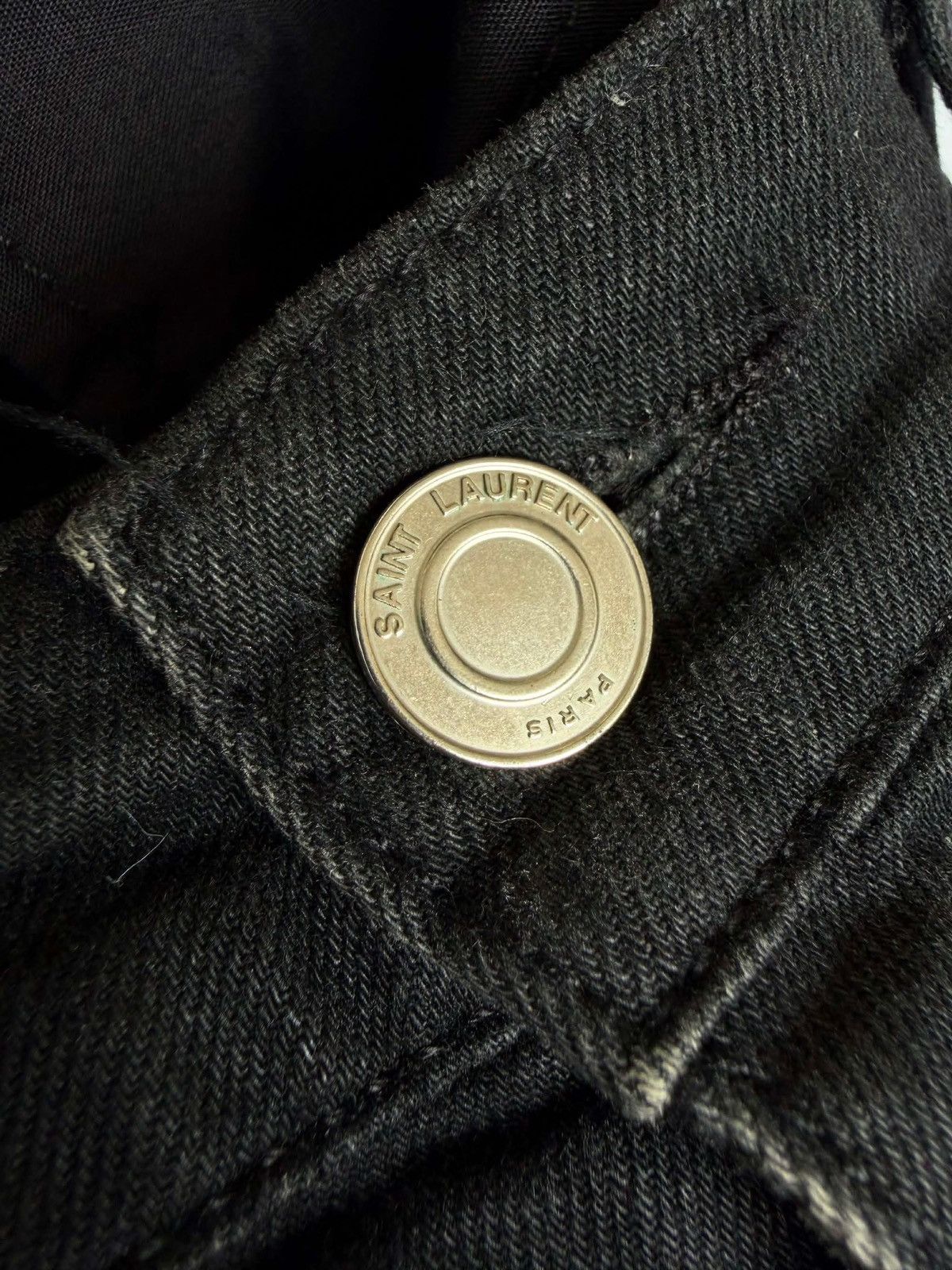 Saint Laurent Paris Saint Laurent by Hedi Slimane S/S16 Biker Denim Pants Size US 31 - 11 Thumbnail