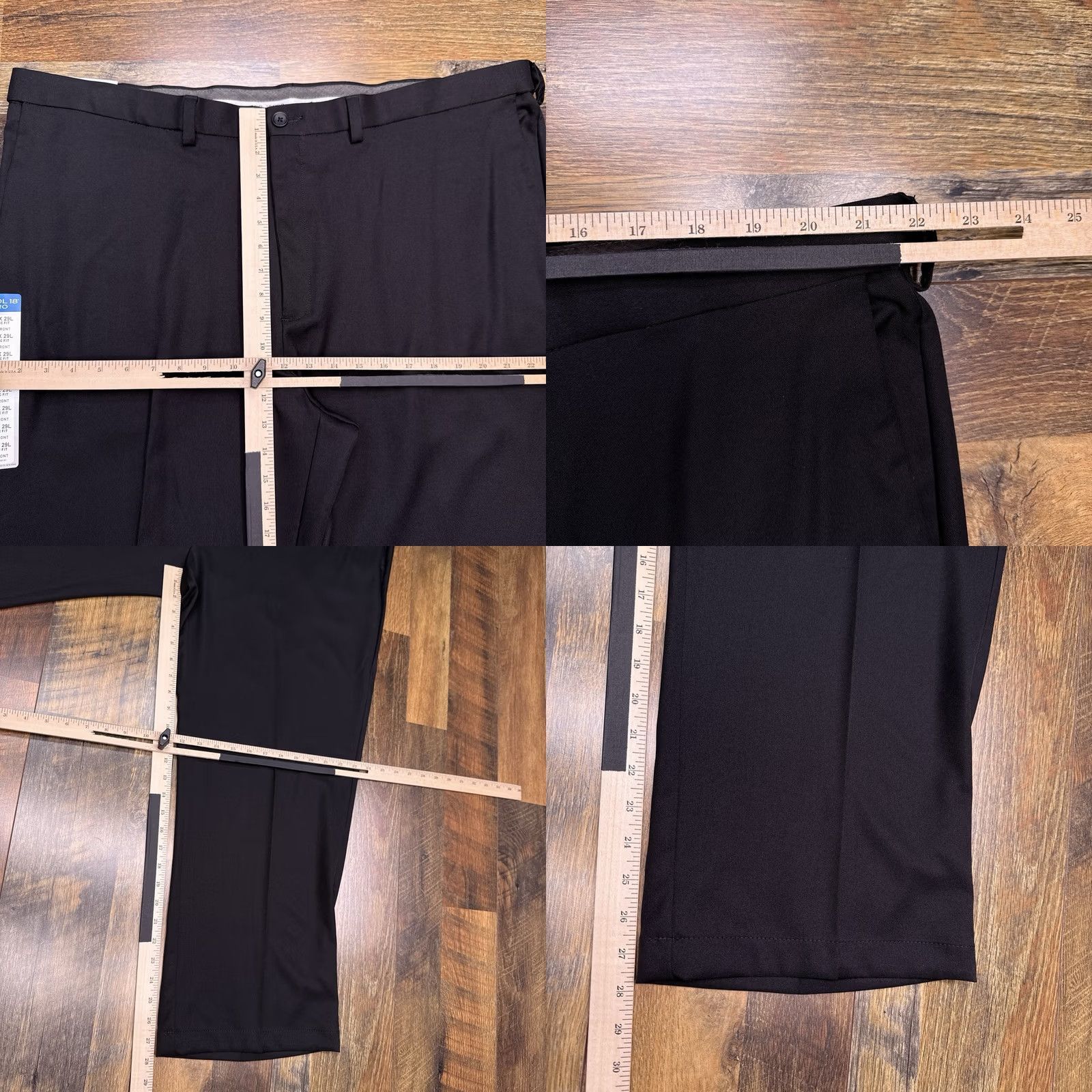 Haggar Haggar Cool 18 ProbPants Pants 44x29 Black New Waist Expandable Gripper Shirt Size US XXL / EU 58 / 5 - 9 Thumbnail