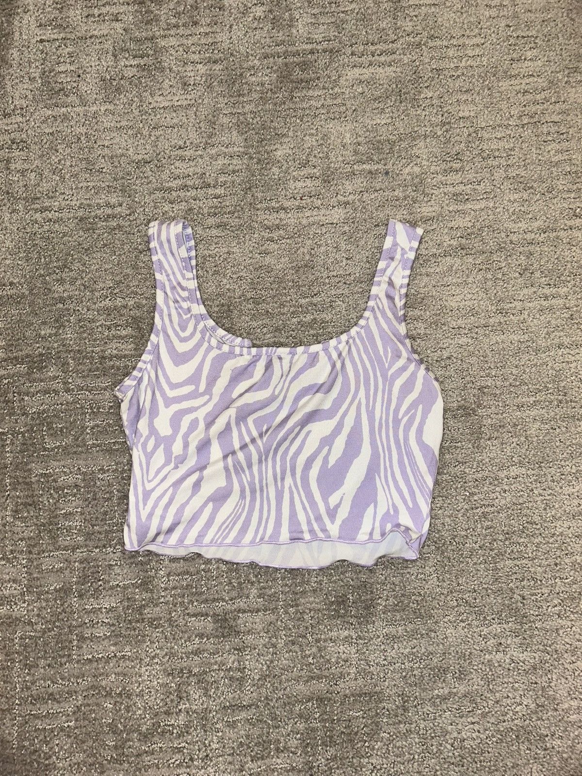 Shein Purple Shein zebra print tank top Size XS / US 0-2 / IT 36-38 - 3 Thumbnail
