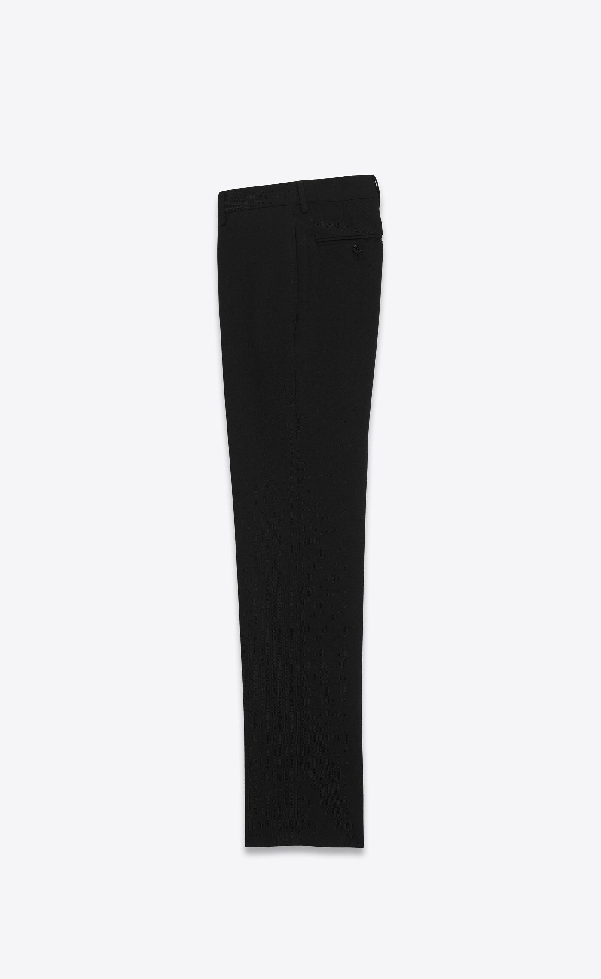 Saint Laurent Paris o1s1wg110625 607843 Pant in Gabardine in Black Size US 38 / EU 54 - 2 Thumbnail