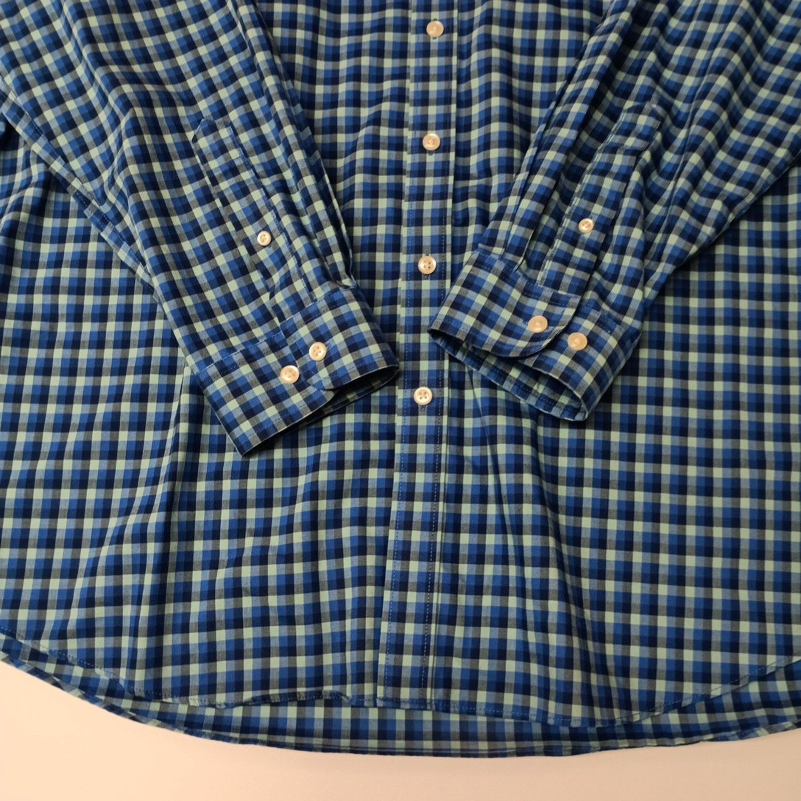 L.L. Bean LL Bean Shirt Men XLT Blue Plaid Button Down Traditional Fit Size US XL / EU 56 / 4 - 2 Thumbnail