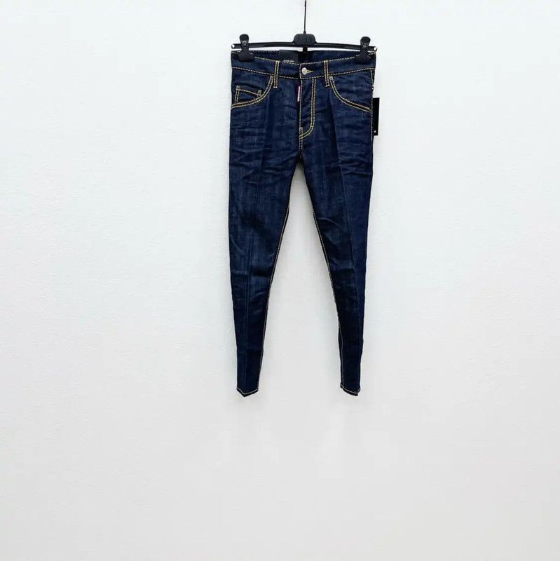 Dsquared2 DSQUARED2 Men's Casual Dark Blue Denim Pants 0089 Size US 26 / EU 42 - 1 Thumbnail
