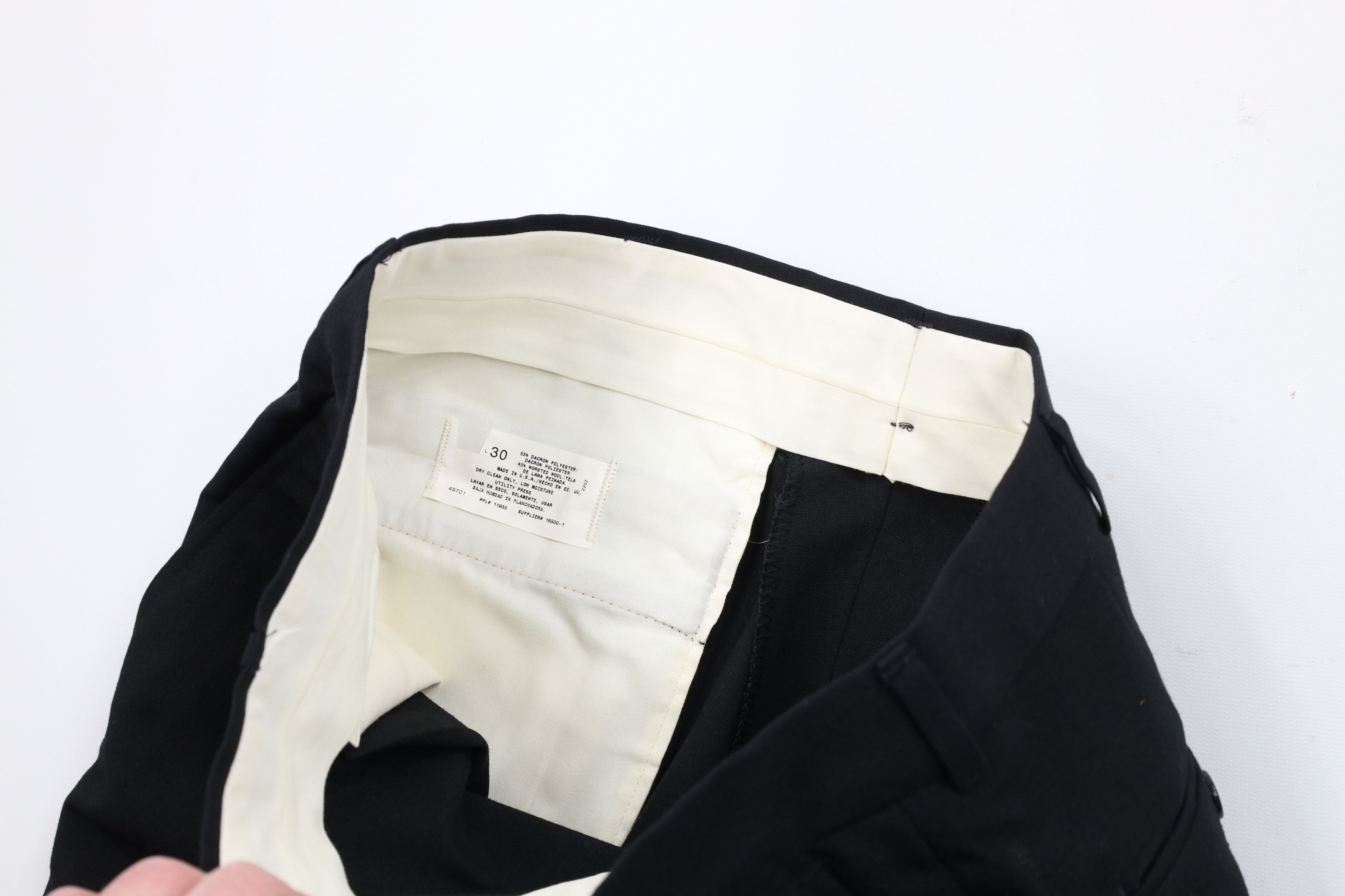 Vintage Vintage 90s Streetwear Wide Leg Chino Pants Black USA Size US 32 / EU 48 - 9 Thumbnail
