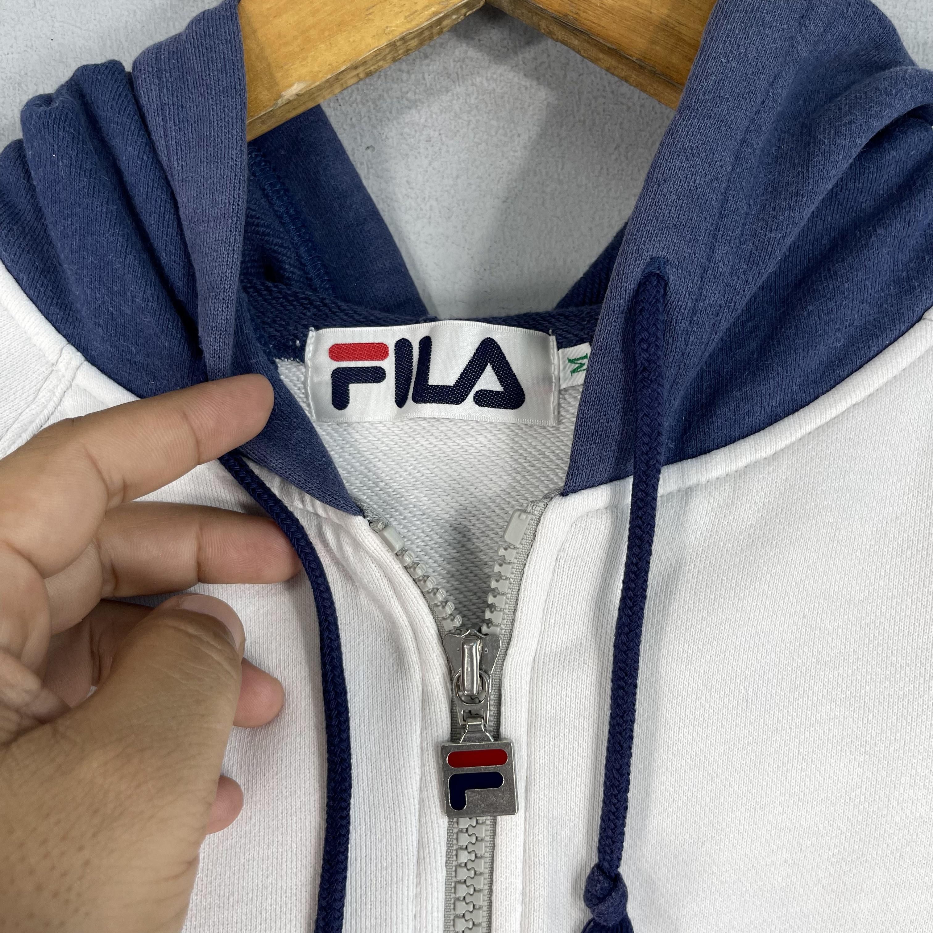 Fila × Vintage Vintage FILA Spellout Embroidery Full Zipper Hoodie Size US M / EU 48-50 / 2 - 5 Thumbnail