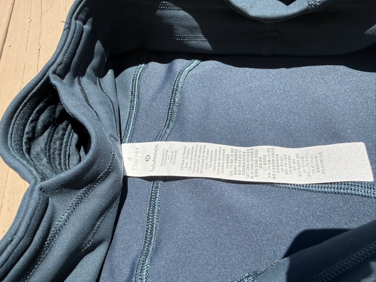 Lululemon Lululemon Fast and Free Biker Short Compression Blue Size 30" / US 8 / IT 44 - 8 Thumbnail