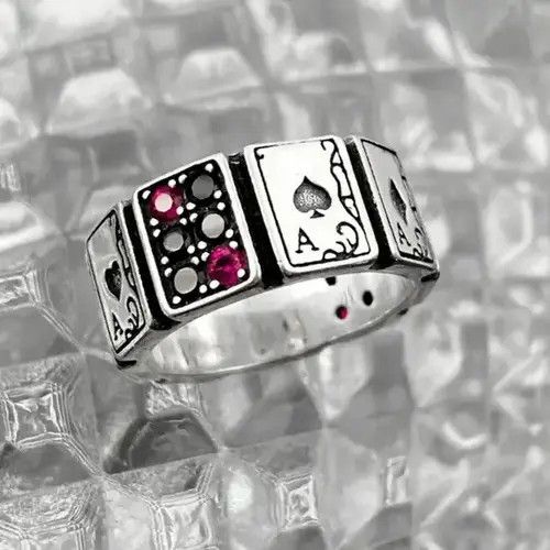 Other Poker Adjustable Ring Size ONE SIZE - 4 Thumbnail