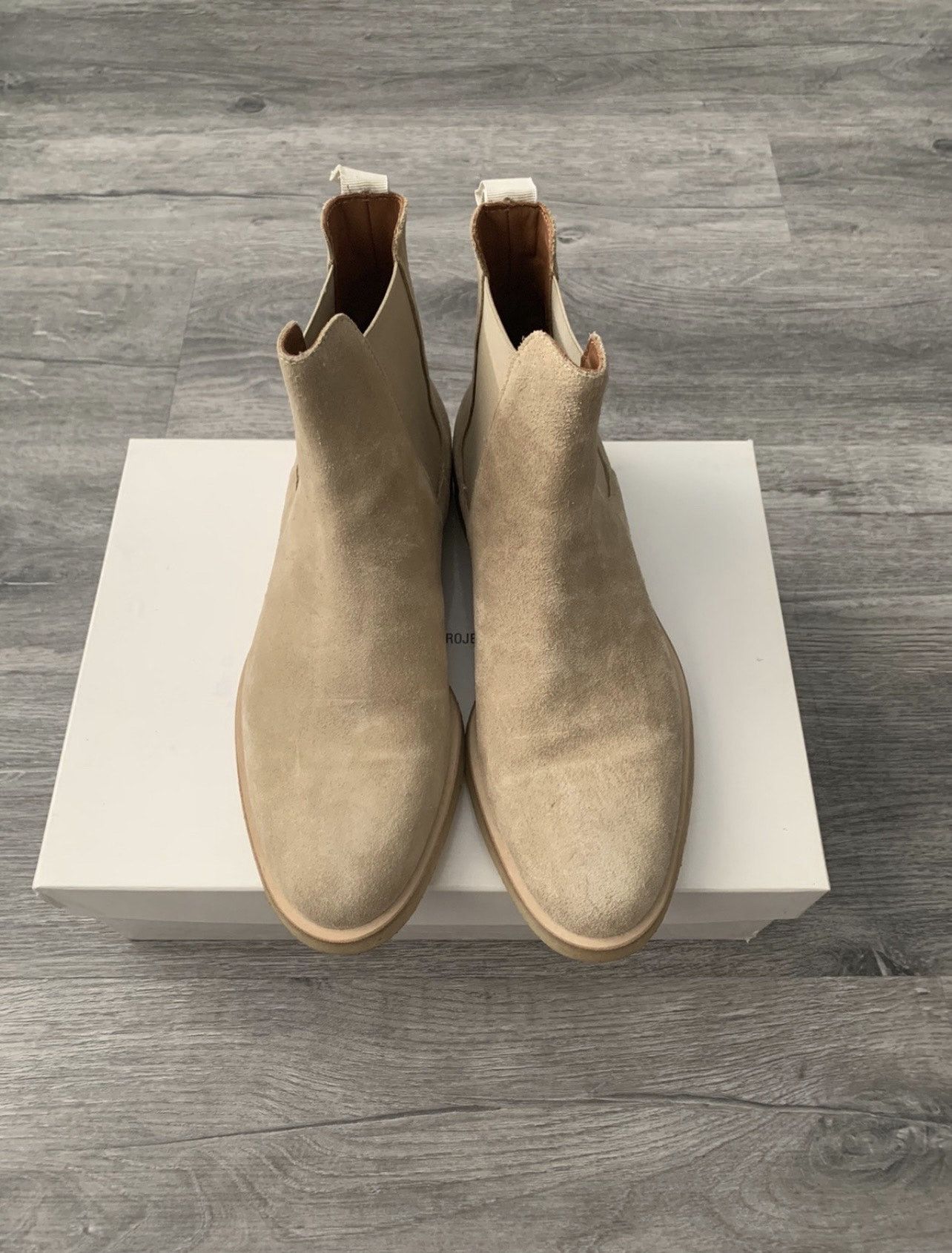 Common projects chelsea boots on sale sand