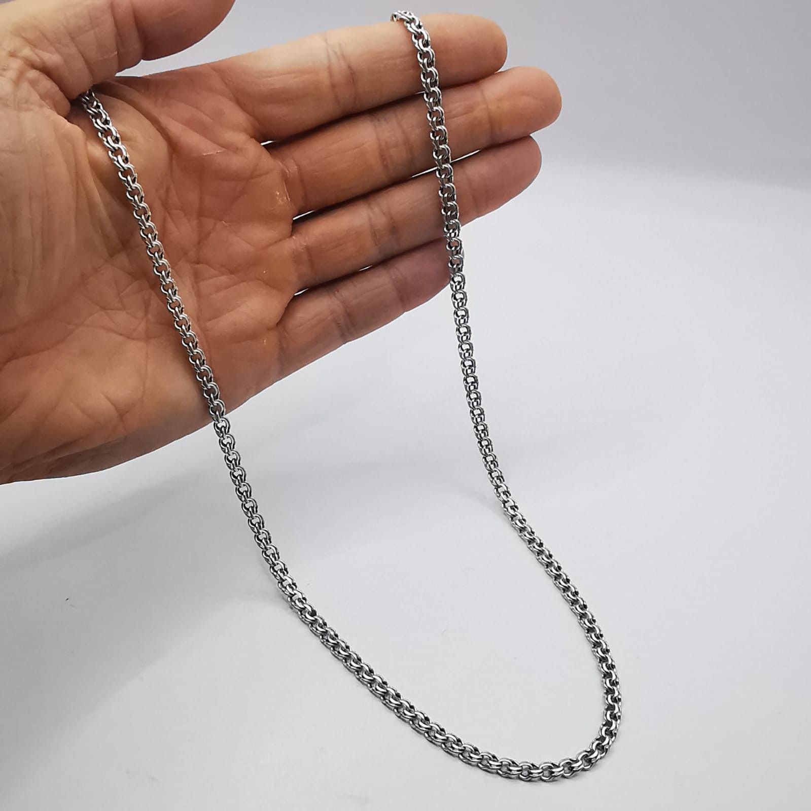 Vintage Vintage Jewelry Chain, 925 Sterling Silver, Signed 20.67g Size ONE SIZE - 4 Thumbnail
