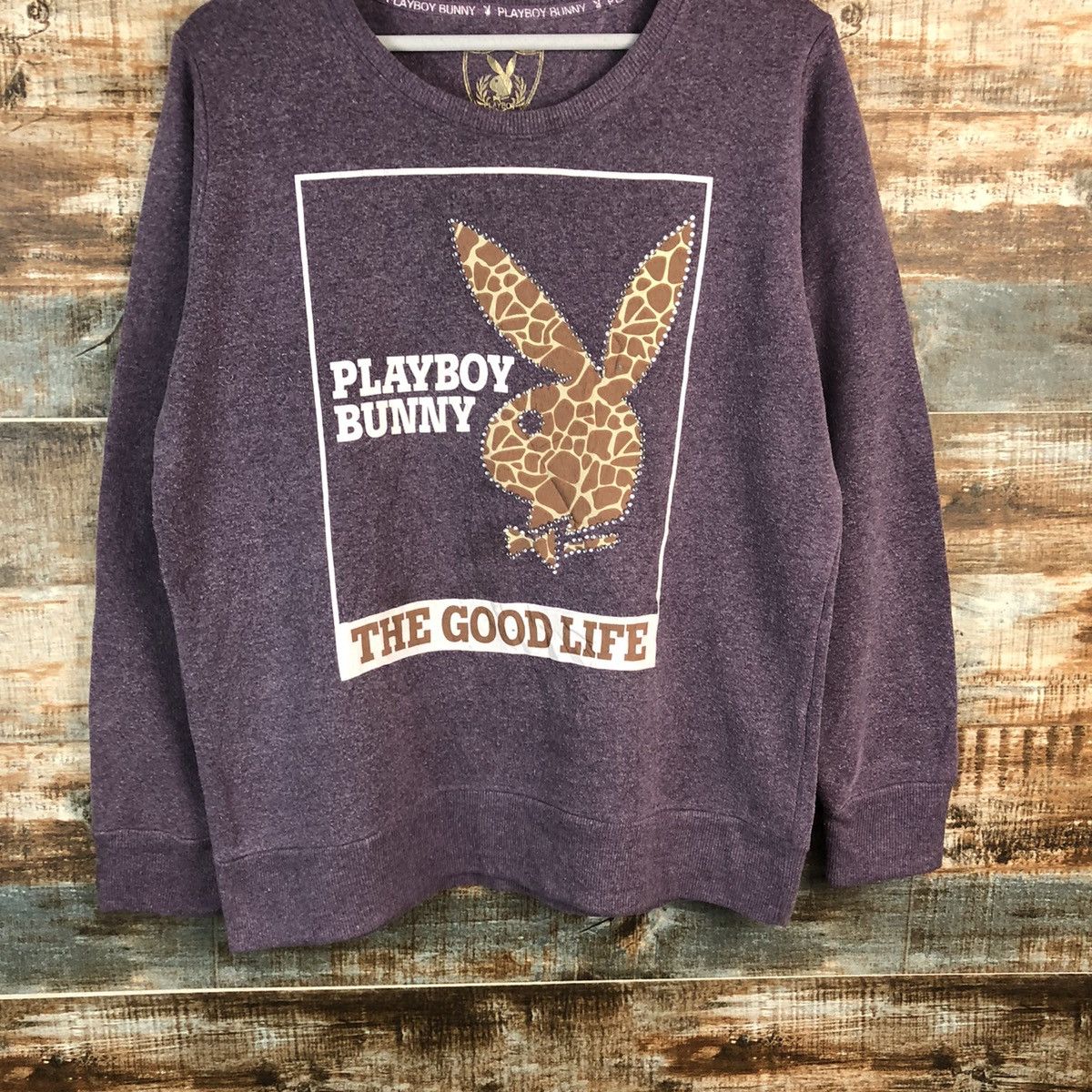 Playboy Play Boy Purple Sweatshirt #A1929 Size US M / EU 48-50 / 2 - 3 Thumbnail