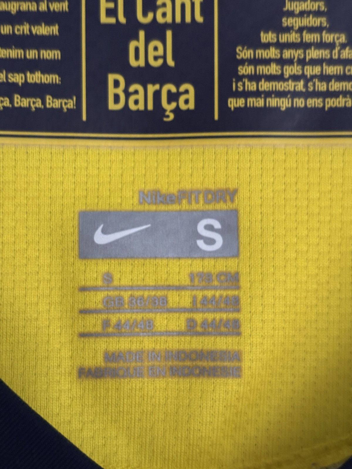 Nike Nike Barcelona Away Shirt 2008/09 Small Size US S / EU 44-46 / 1 - 2 Thumbnail