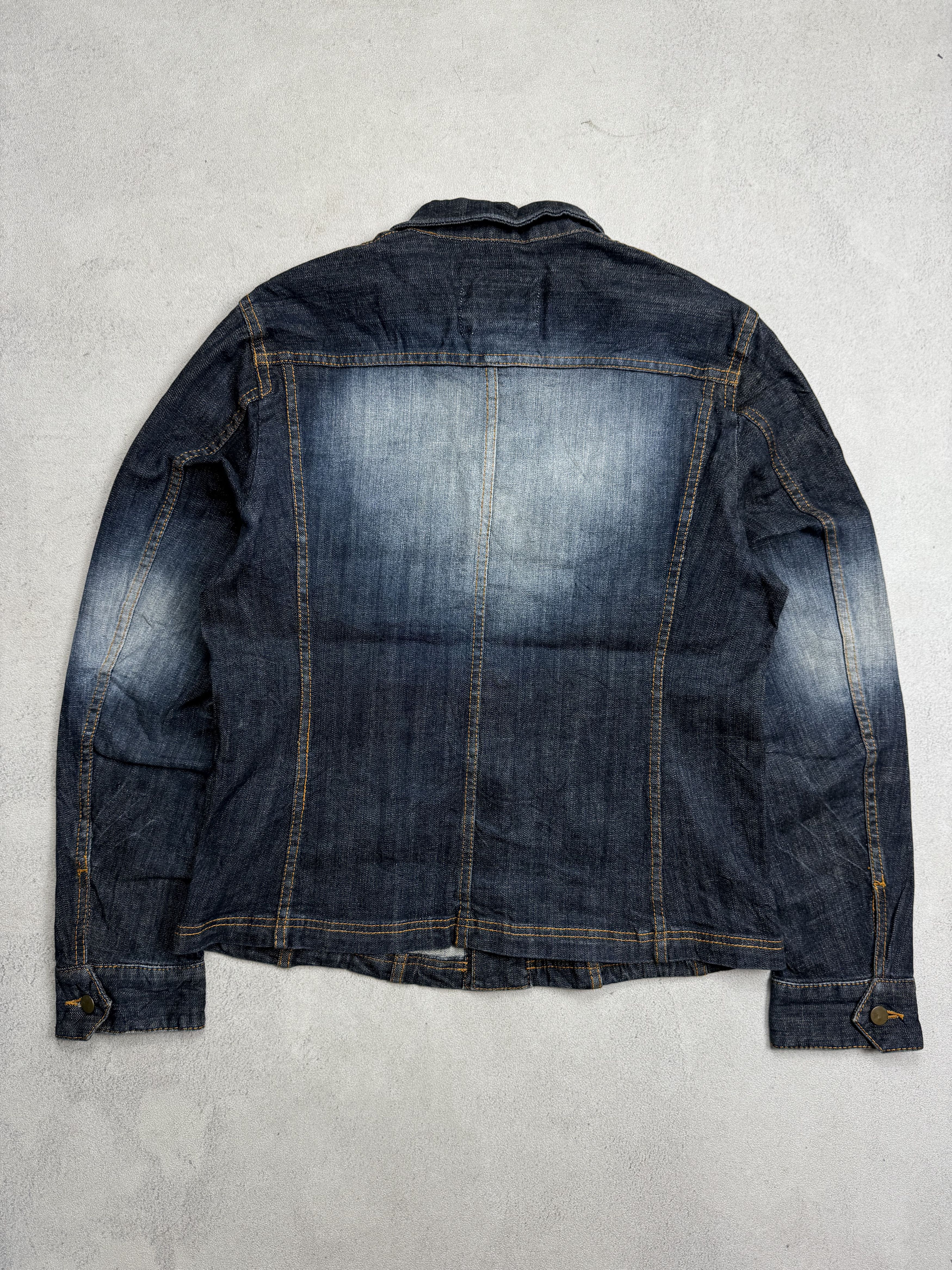 Japanese Brand VITAL Monsieur Nicole Mud Wash Denim Jacket Size US M / EU 48-50 / 2 - 4 Thumbnail