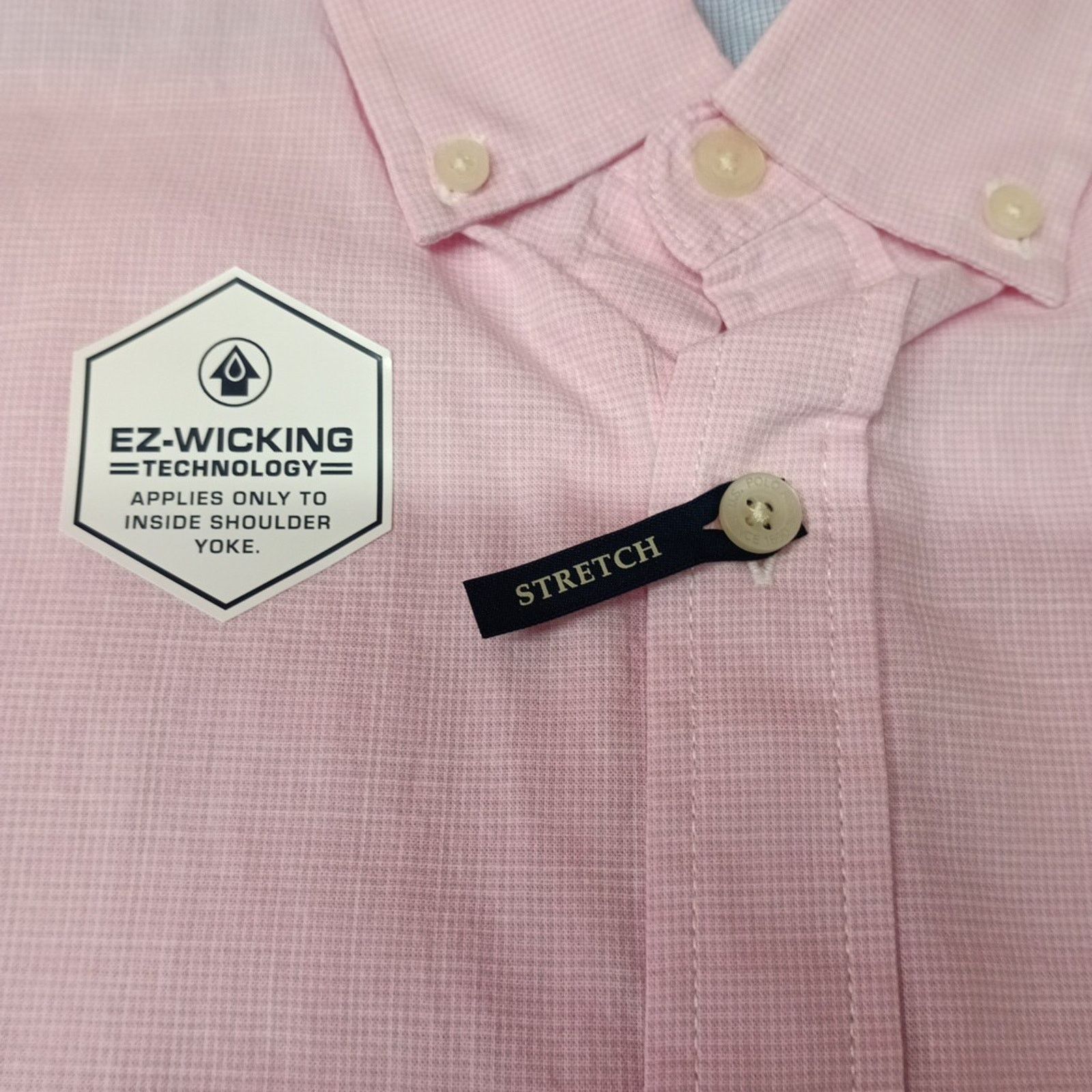 U.S. Polo Assn. U.S. Polo Assn. Button Woven Shirt Men's XL Pink Checkered Size US XL / EU 56 / 4 - 5 Thumbnail