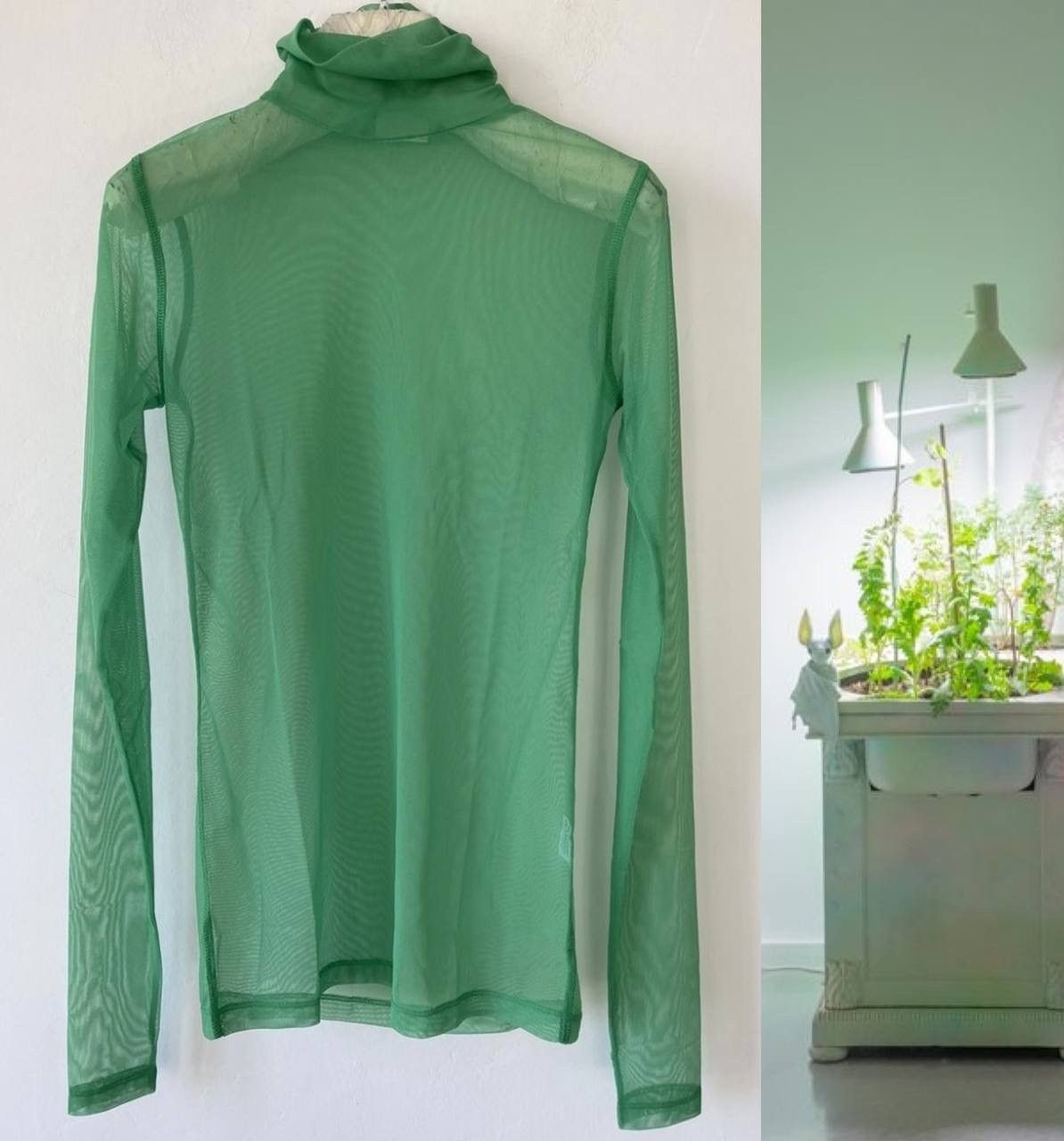 Dries Van Noten WMNS Stretch-Mesh Turtleneck Top Size S / US 4 / IT 40 - 1 Thumbnail