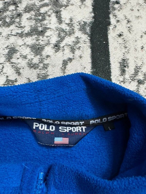 Ralph Lauren Vintage fleece zip Polo Sport Ralph Lauren blue L logo usa Size US L / EU 52-54 / 3 - 4 Thumbnail