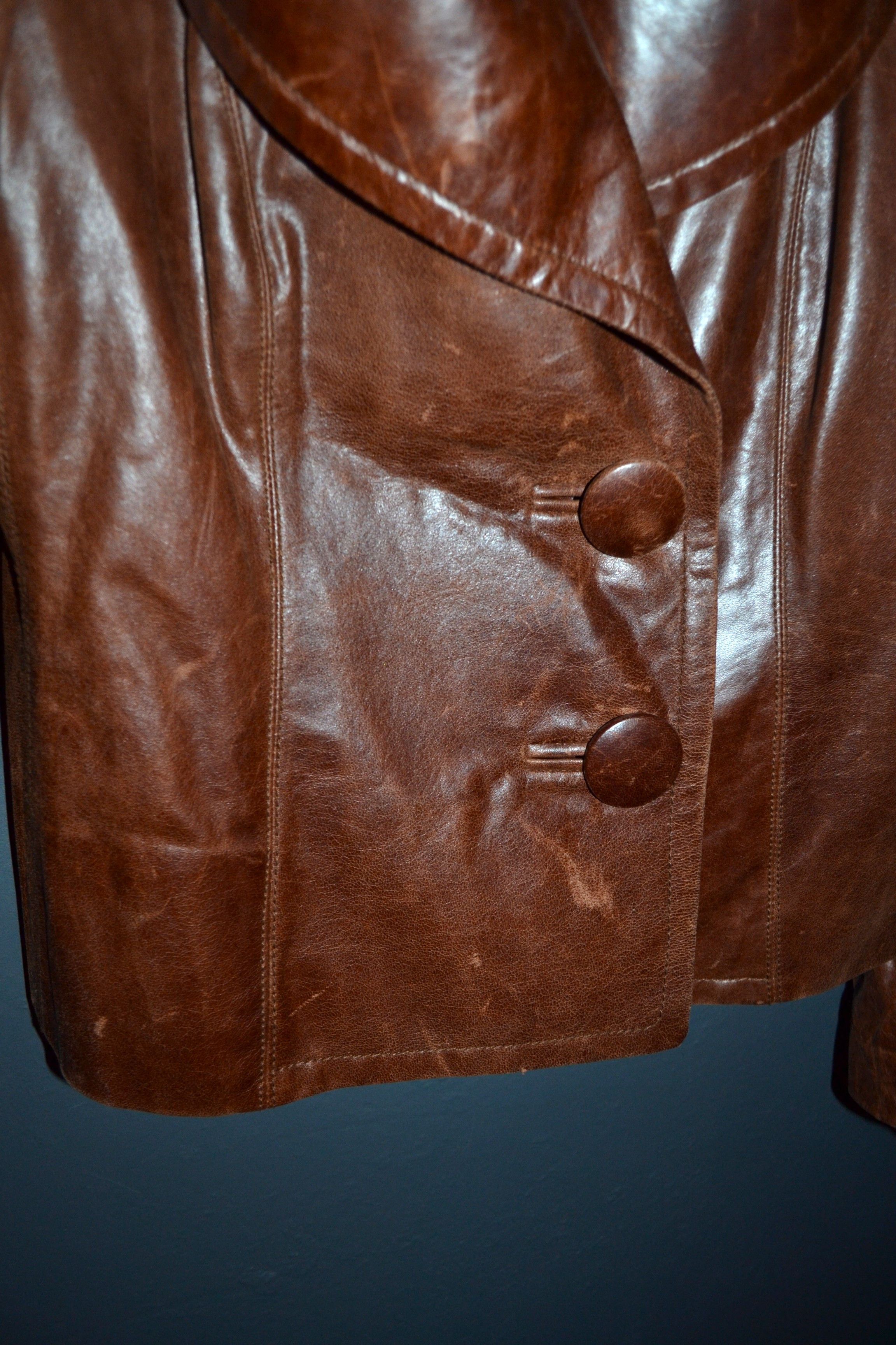 Other Martin Grant Paris M size Brown Leather Jacket Women’s Size M / US 6-8 / IT 42-44 - 6 Thumbnail